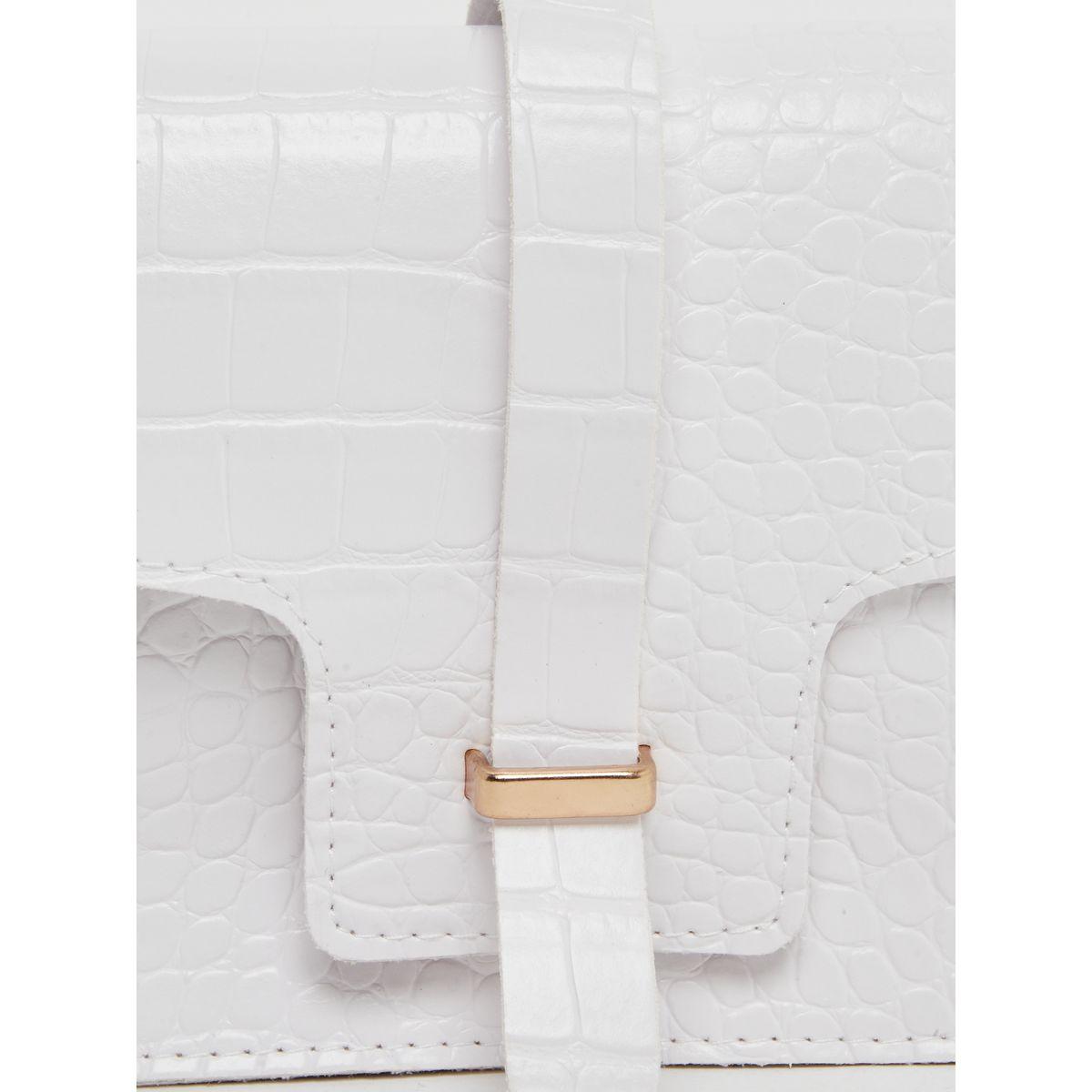 Styli Textured Crossbody Bag with Chain Strap-women-bagsandwallets-handbags-image-3