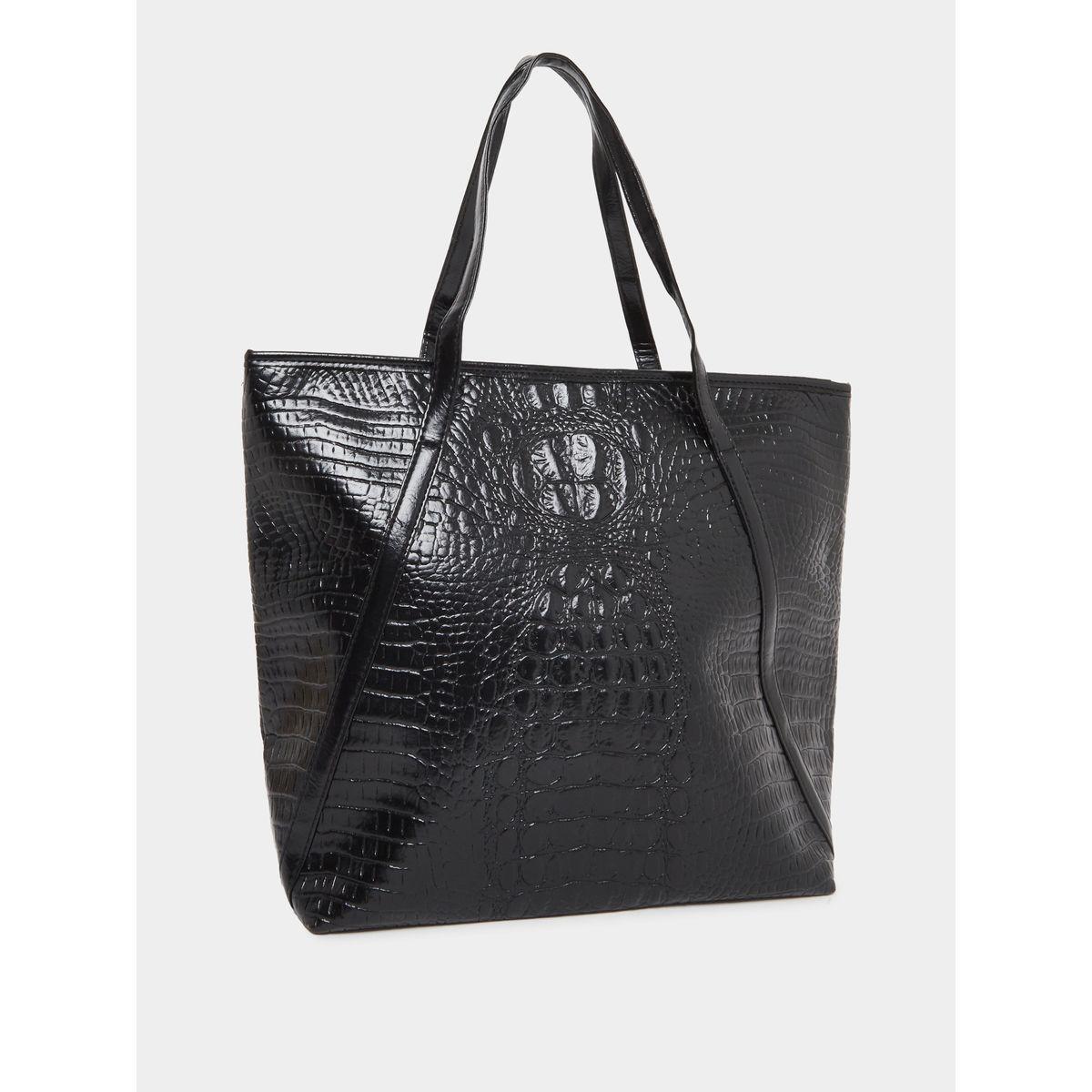 Styli Animal Textured Shoulder Bag with Zip Closure-women-bagsandwallets-handbags-image-1
