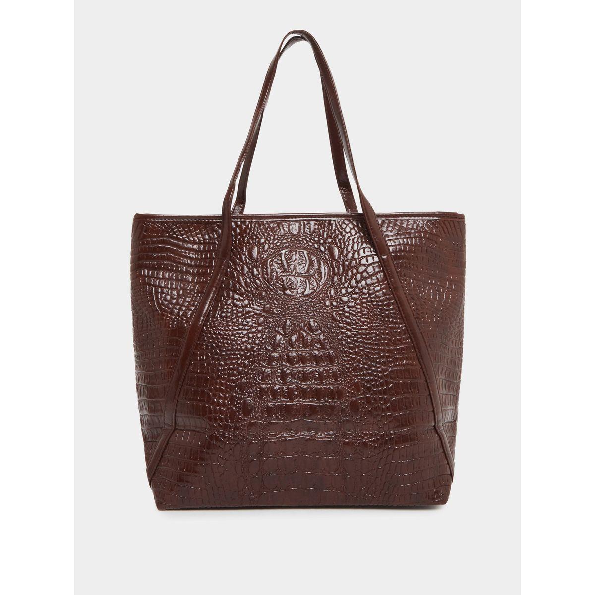 Styli Animal Textured Shoulder Bag with Zip Closure-women-bagsandwallets-handbags-image-2
