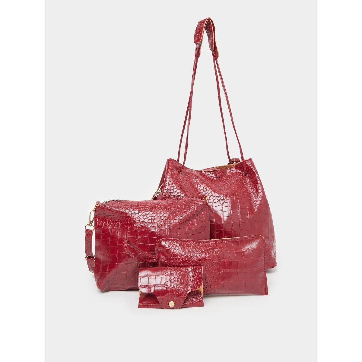 مجموعة من 4 - شنط بملمس جلد التمساح-women-bagsandwallets-handbags-image-1
