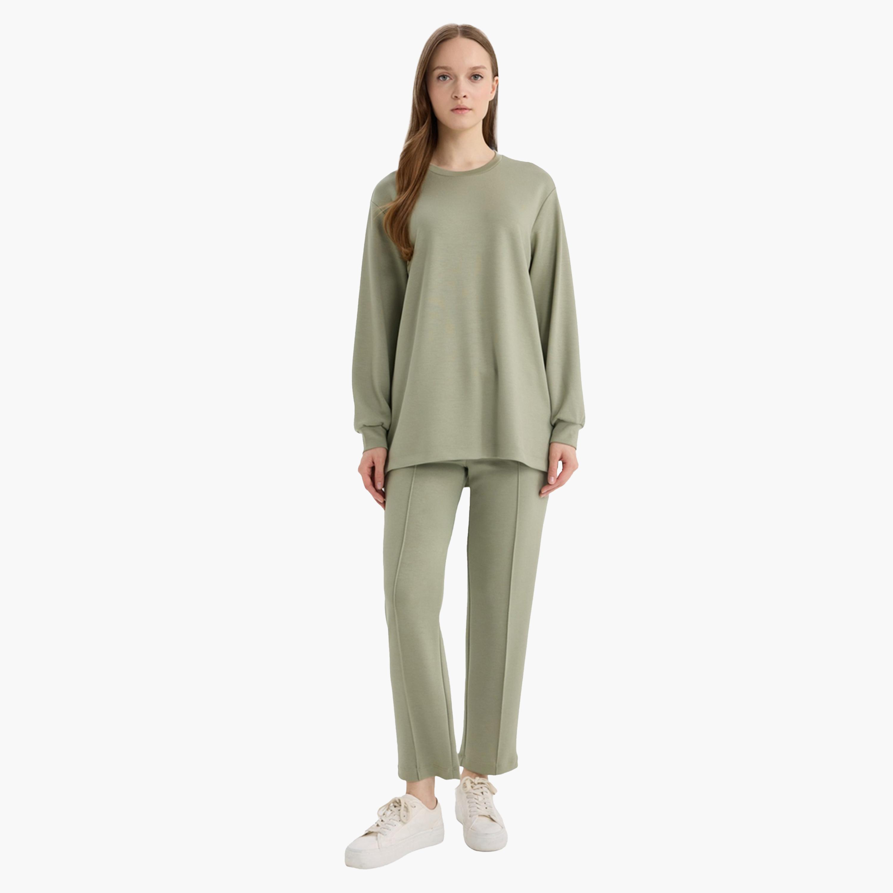 DeFacto X Styli Regular Fit Long Sleeve Tunic-women-clothing-shirtsandblouses-blouses-image-2