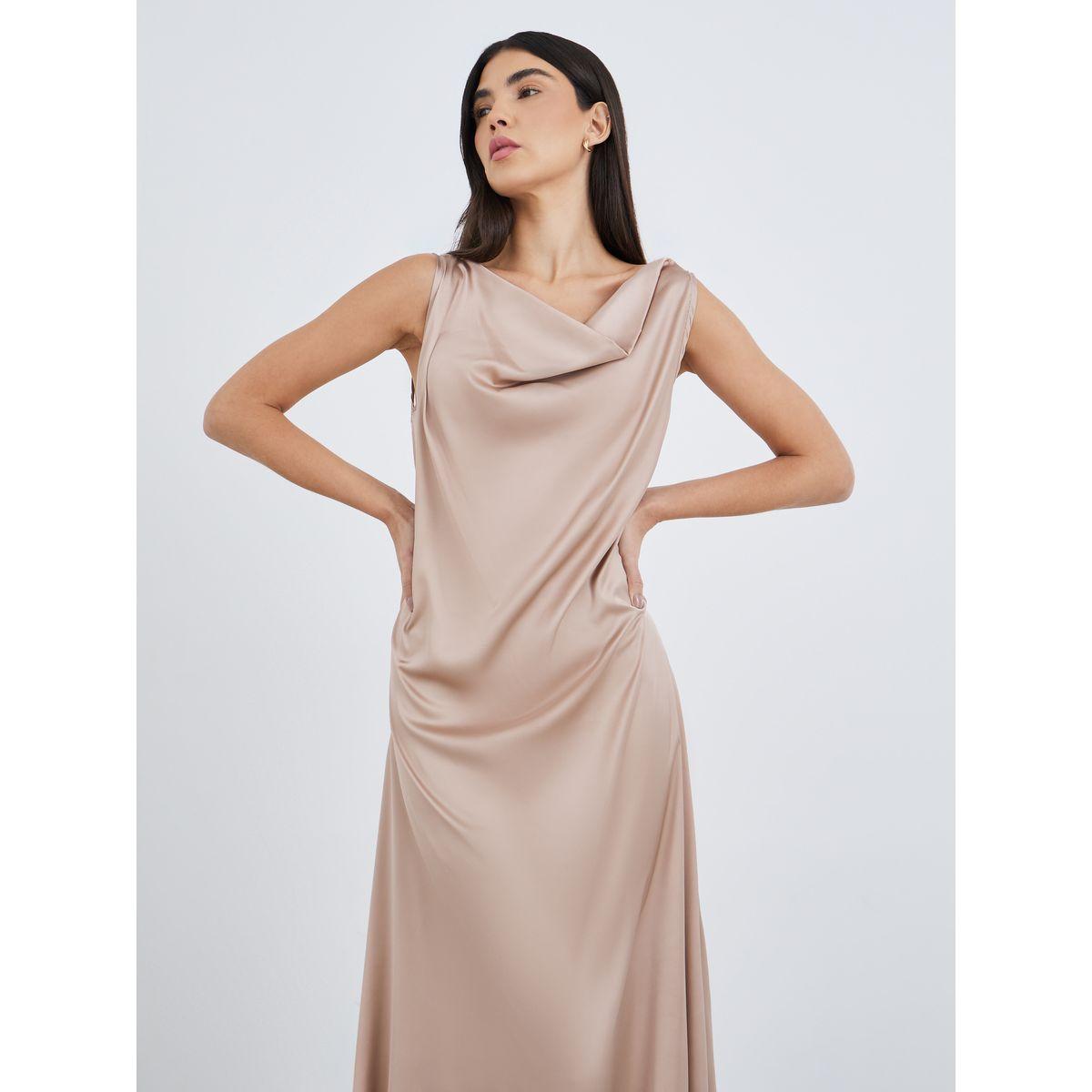 قميص نوم ساتان بياقة منسدلة مع تفاصيل دانتيل-women-clothing-nightwear-nighties-image-2