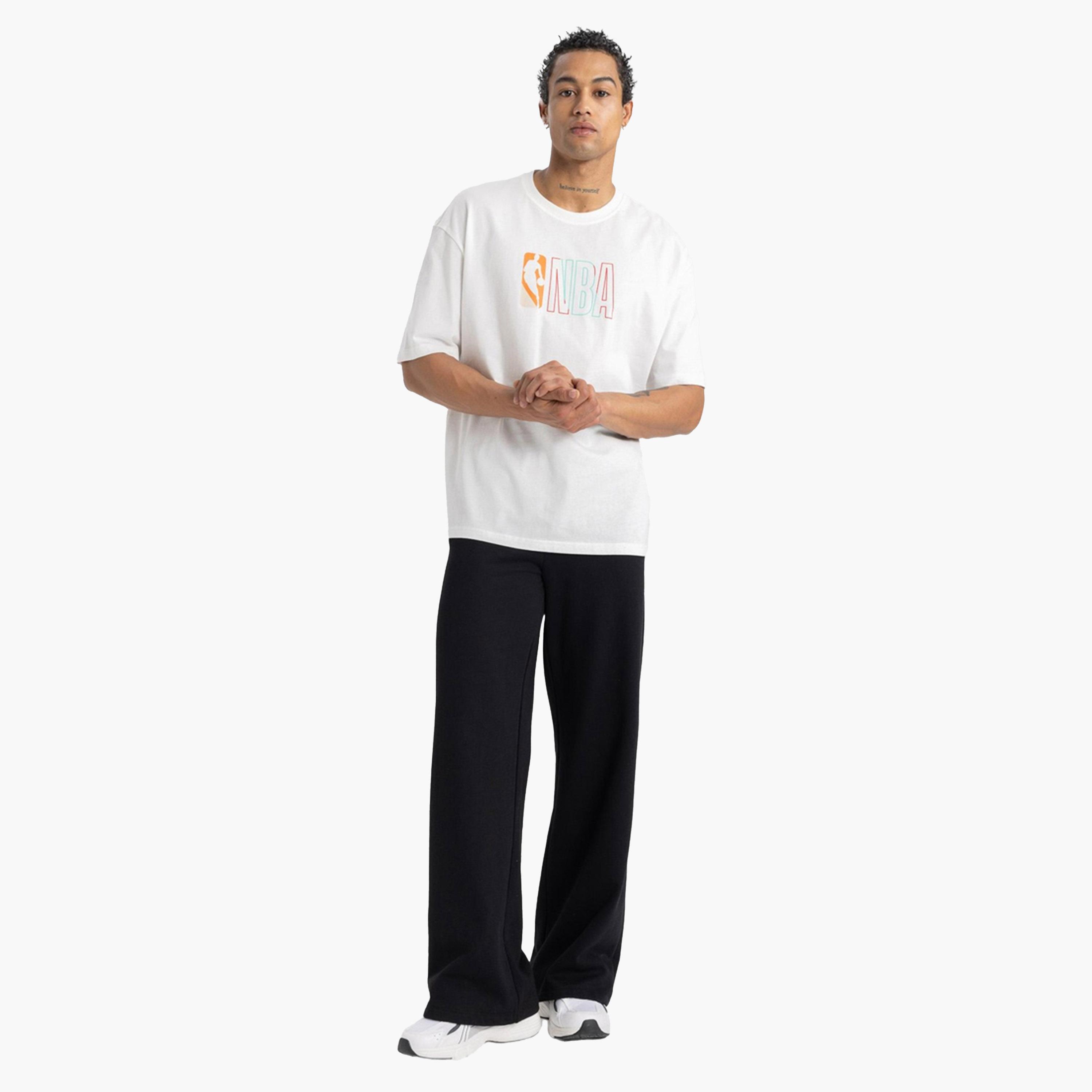 DeFacto X Styli NBA Wordmark Oversize Fit TShirt - White-men-clothing-tshirtsandpolos-tshirts-image-6