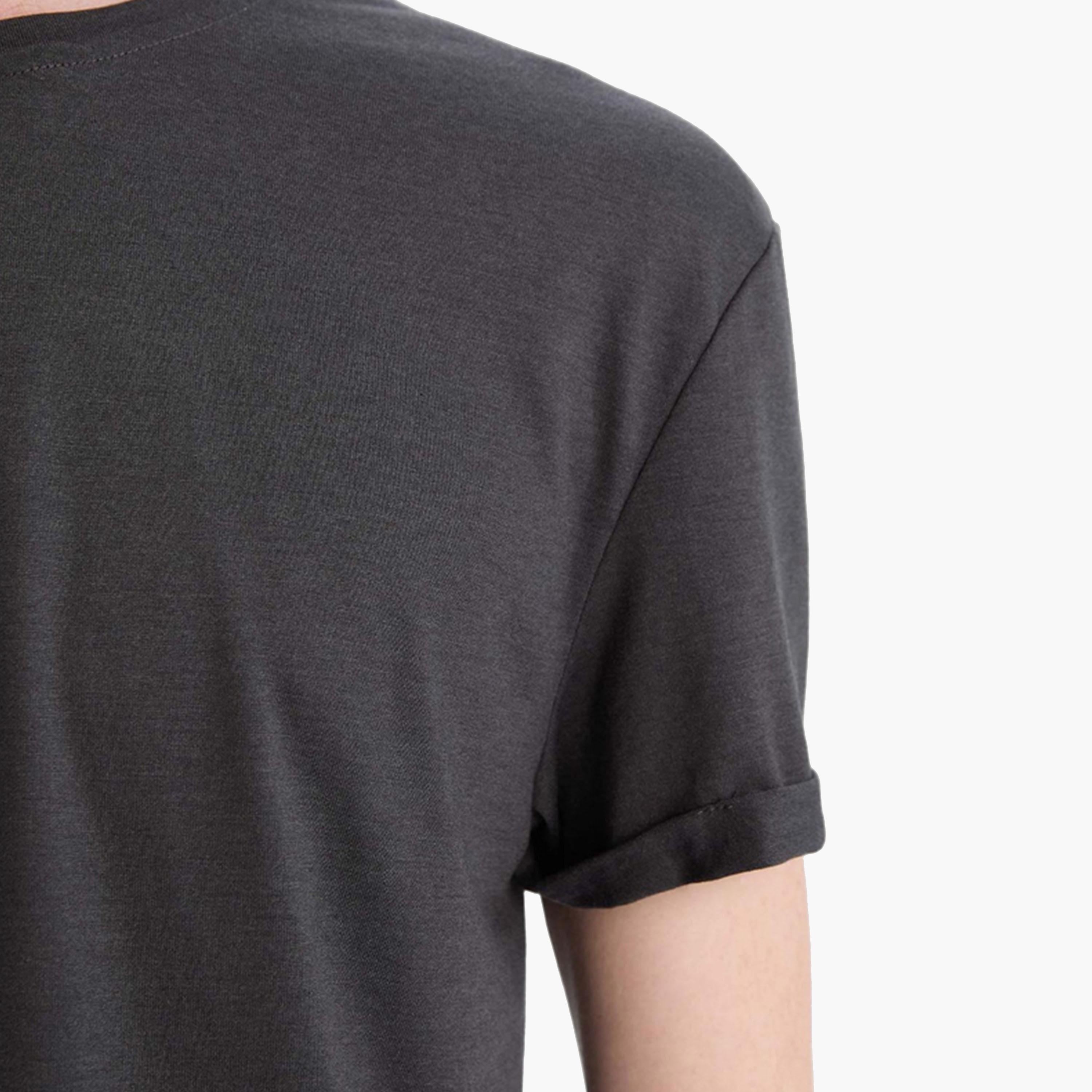DeFacto X Styli Men Slim Fit Crew Neck T-Shirt - Black-men-clothing-tshirtsandpolos-tshirts-image-6