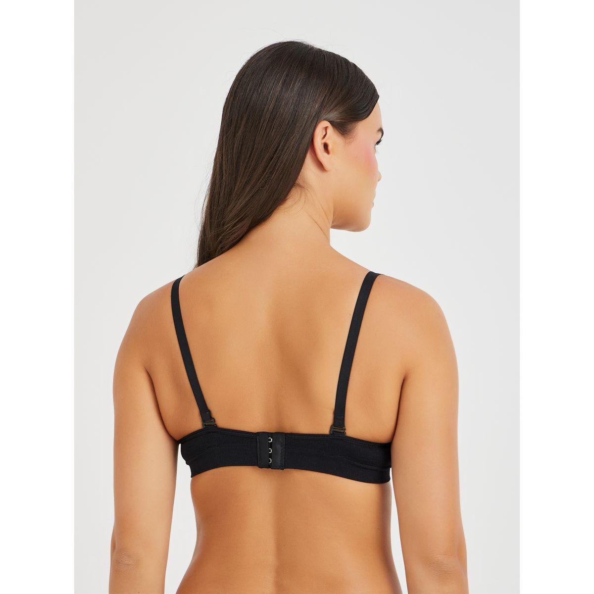 مجموعة من 3 صدريات بتصميم تيشيرت وتفاصيل درزات-women-clothing-lingerie-bras-image-4