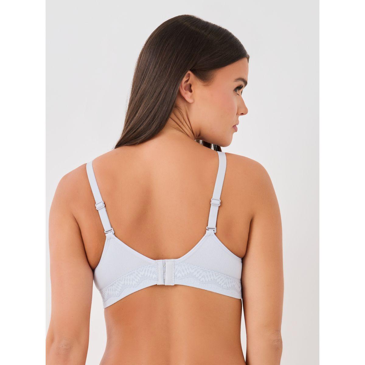 Styli Pack of 3 - Padded Non-Wired Textured Bra with Bow Detail-women-clothing-lingerie-bras-image-4