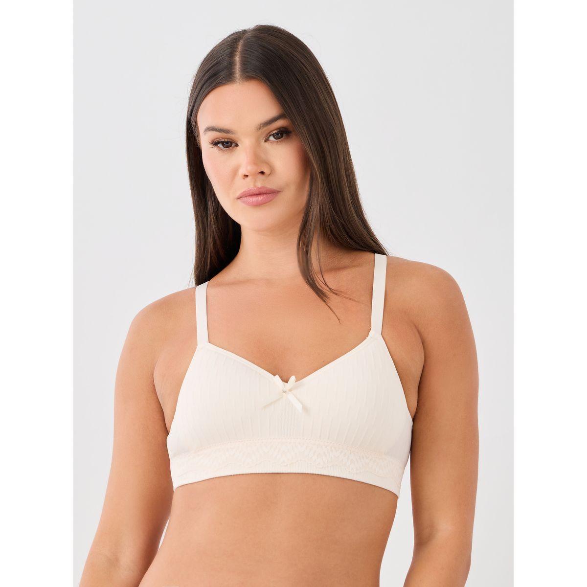Styli Pack of 3 - Padded Non-Wired Textured Bra with Bow Detail-women-clothing-lingerie-bras-image-7
