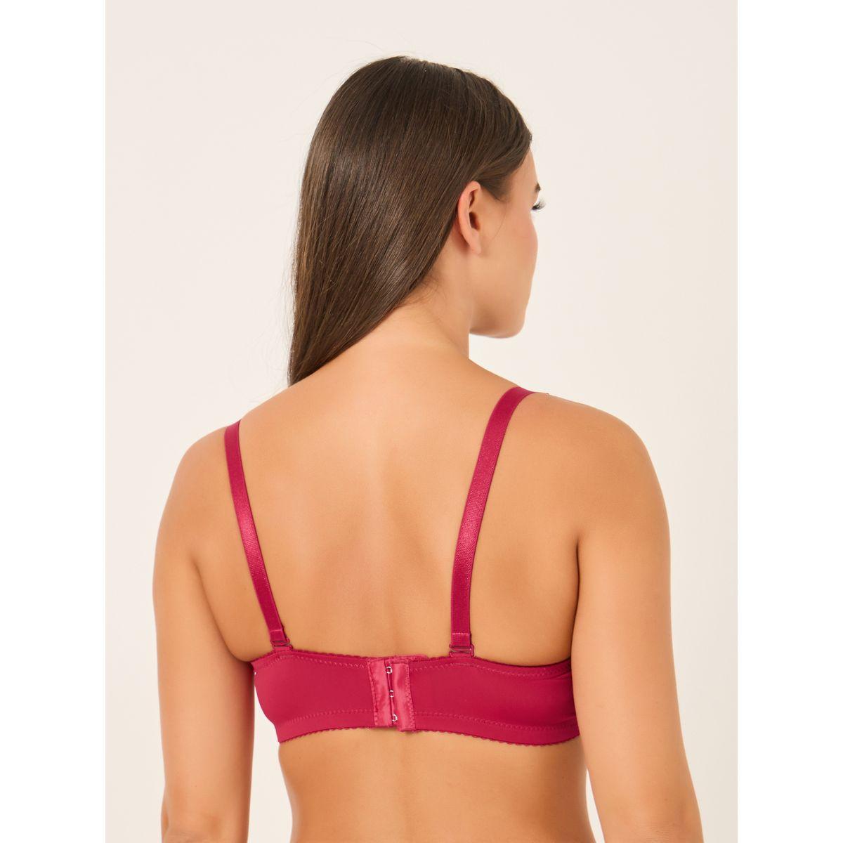Styli Floral Lace Padded Wired Full Cup Bra with Metal Trim-women-clothing-lingerie-bras-image-4