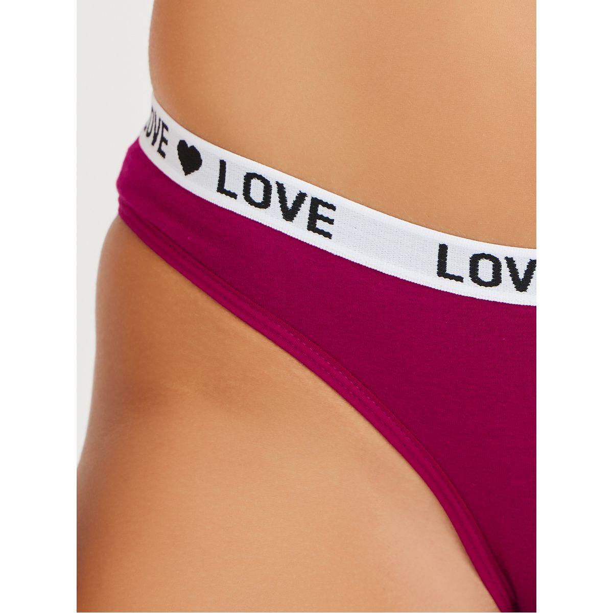 مجموعة من سراويل داخلية بكيني سادة-women-clothing-lingerie-panties-image-4