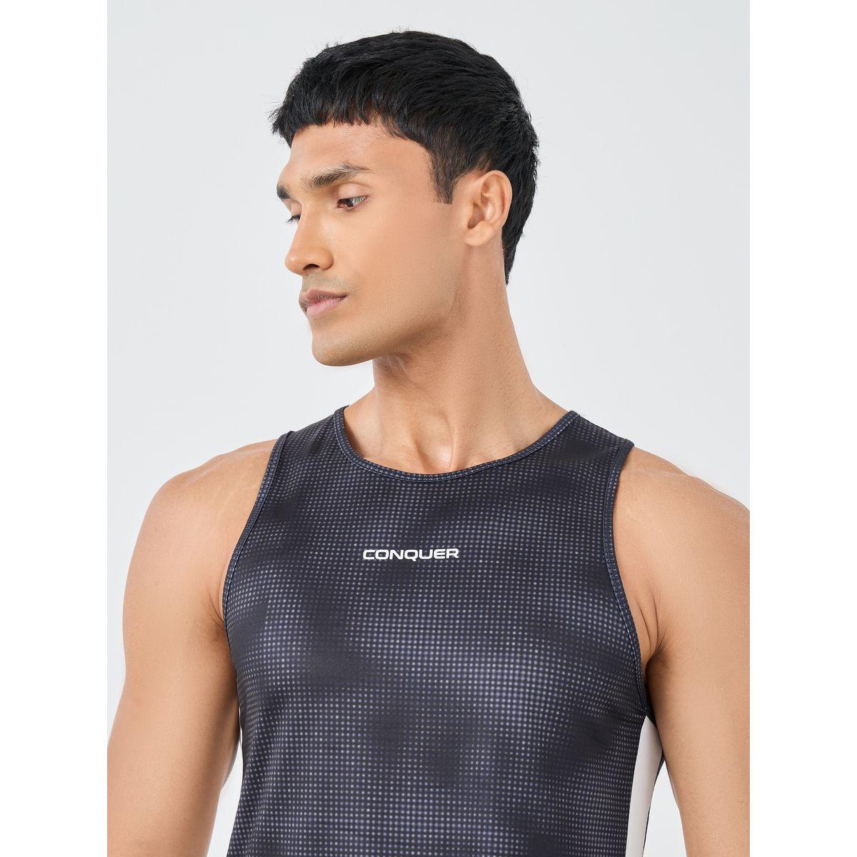 تيشيرت كت مطبع بالكامل مع شريط جانبي-men-clothing-sportswearandactivewear-tshirtsandpolos-image-3