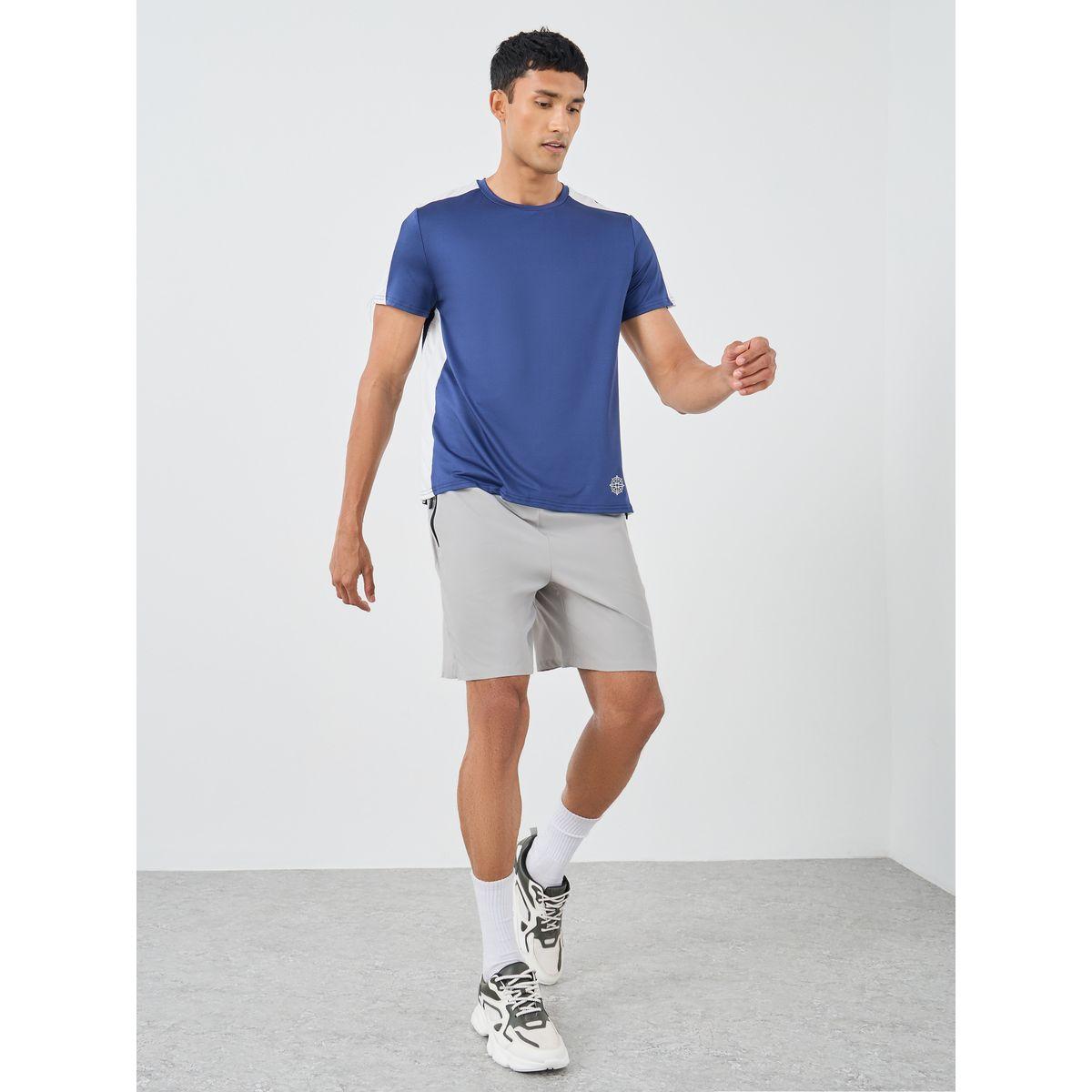 Styli Contrast Zip Regular Fit 7inch Shorts-men-clothing-sportswearandactivewear-bottoms-shorts-image-2