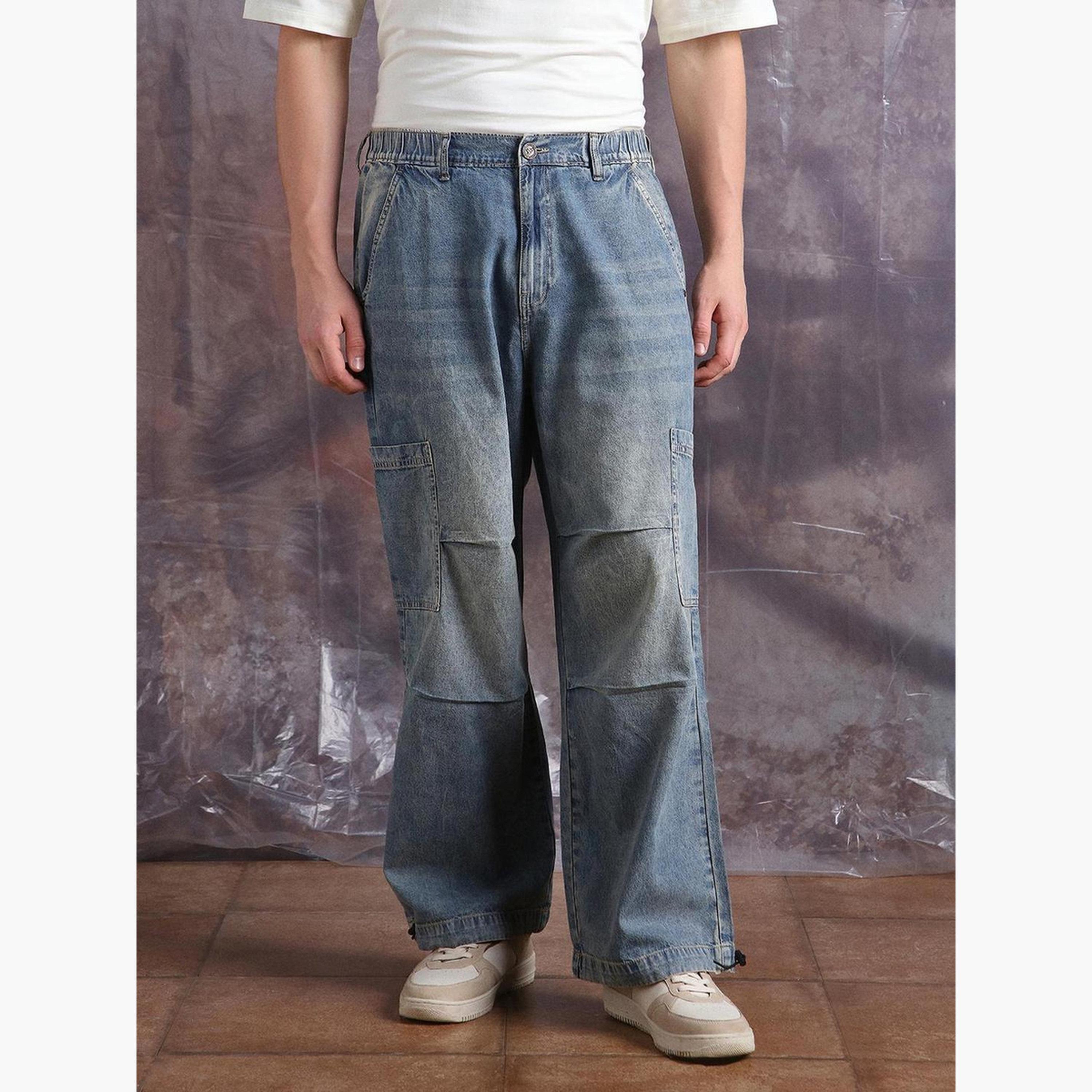 هوبرهولم - بنطال جينز واسع من قماش الدنيم لون أزرق فاتح للرجال-men-clothing-bottoms-jeans-image-4