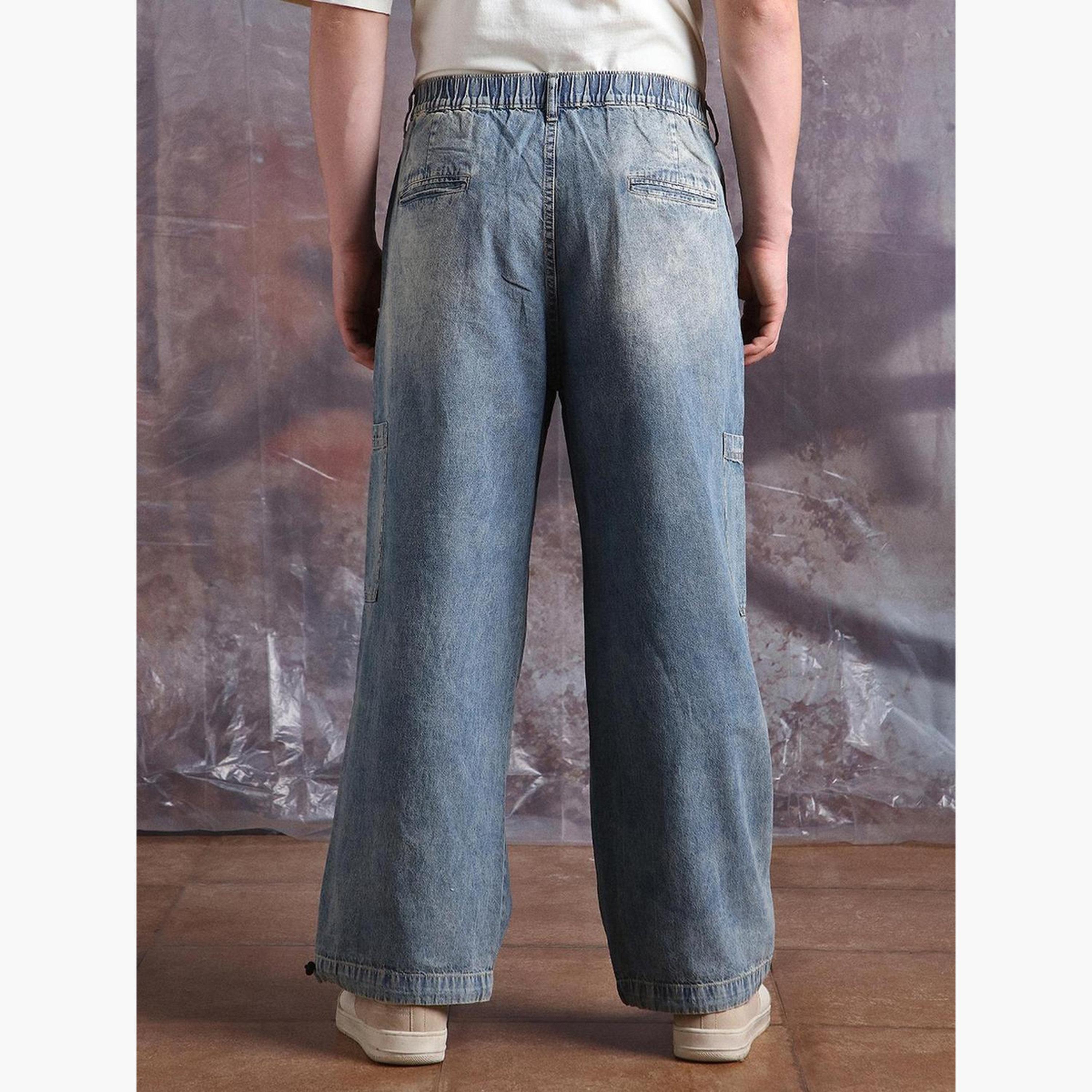 هوبرهولم - بنطال جينز واسع من قماش الدنيم لون أزرق فاتح للرجال-men-clothing-bottoms-jeans-image-5