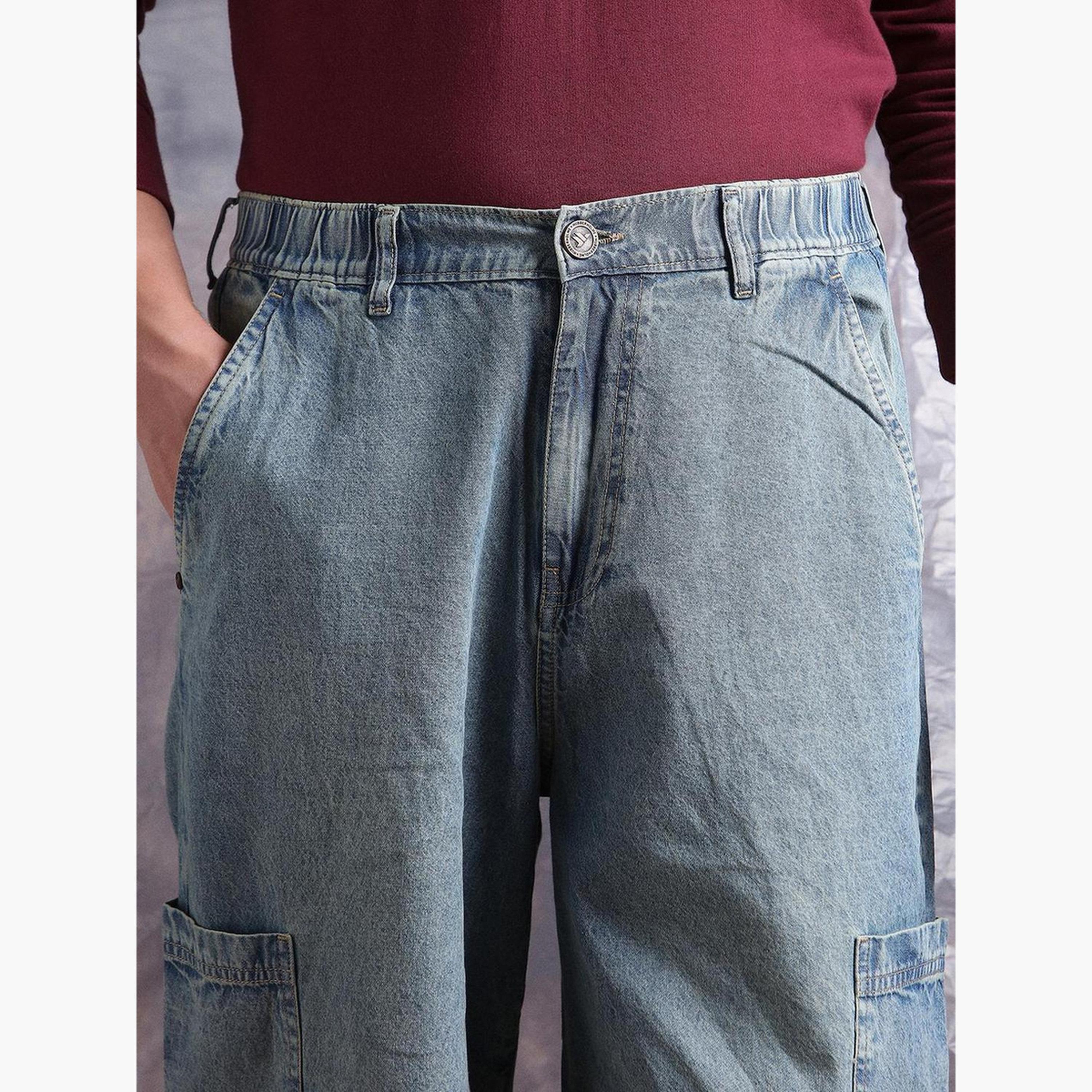 Hubberholme Men Light Wash Blue Denim Baggy Jeans-men-clothing-bottoms-jeans-image-4