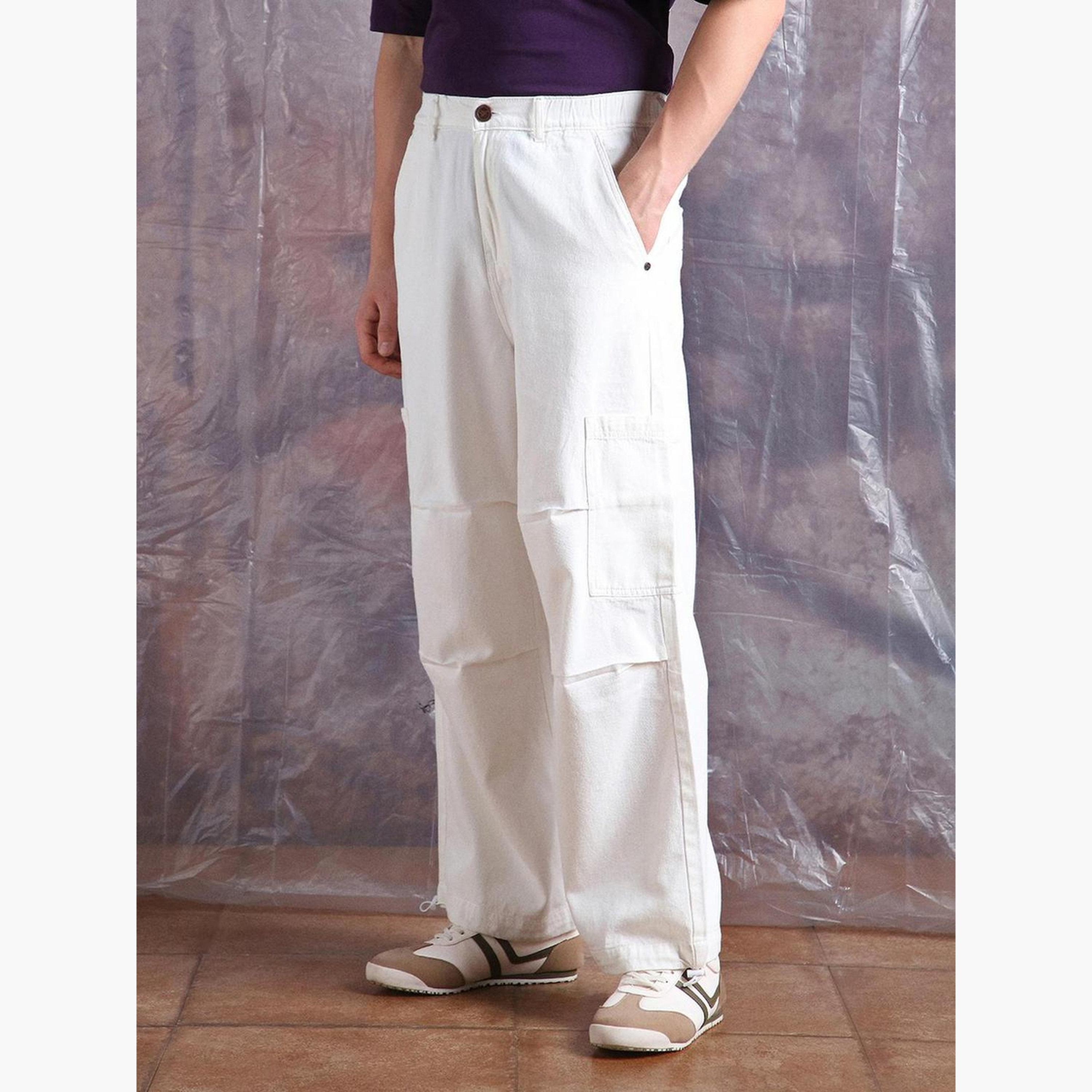 Hubberholme Men White Light Wash Cargo Jeans-men-clothing-bottoms-jeans-image-3