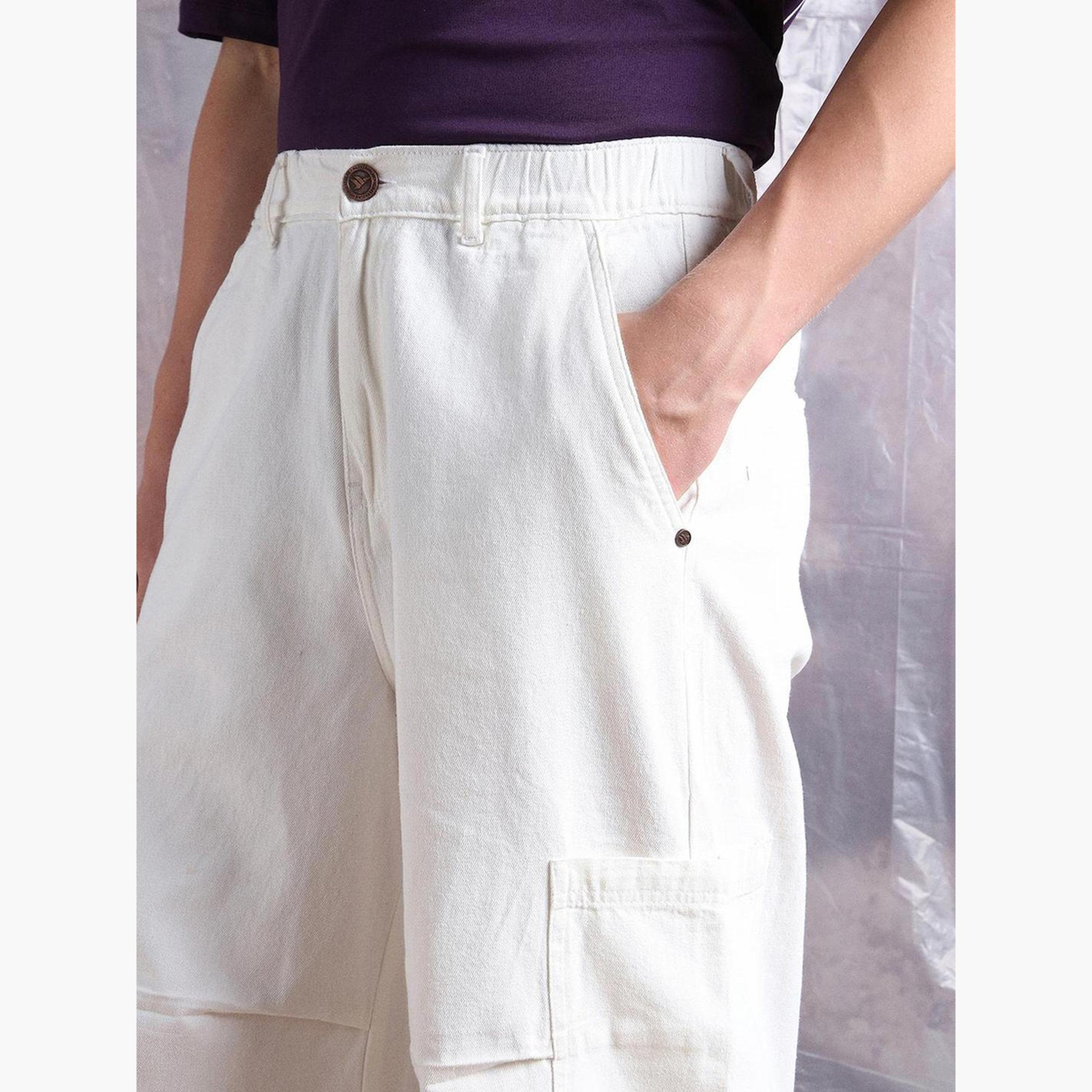 Hubberholme Men White Light Wash Cargo Jeans-men-clothing-bottoms-jeans-image-4