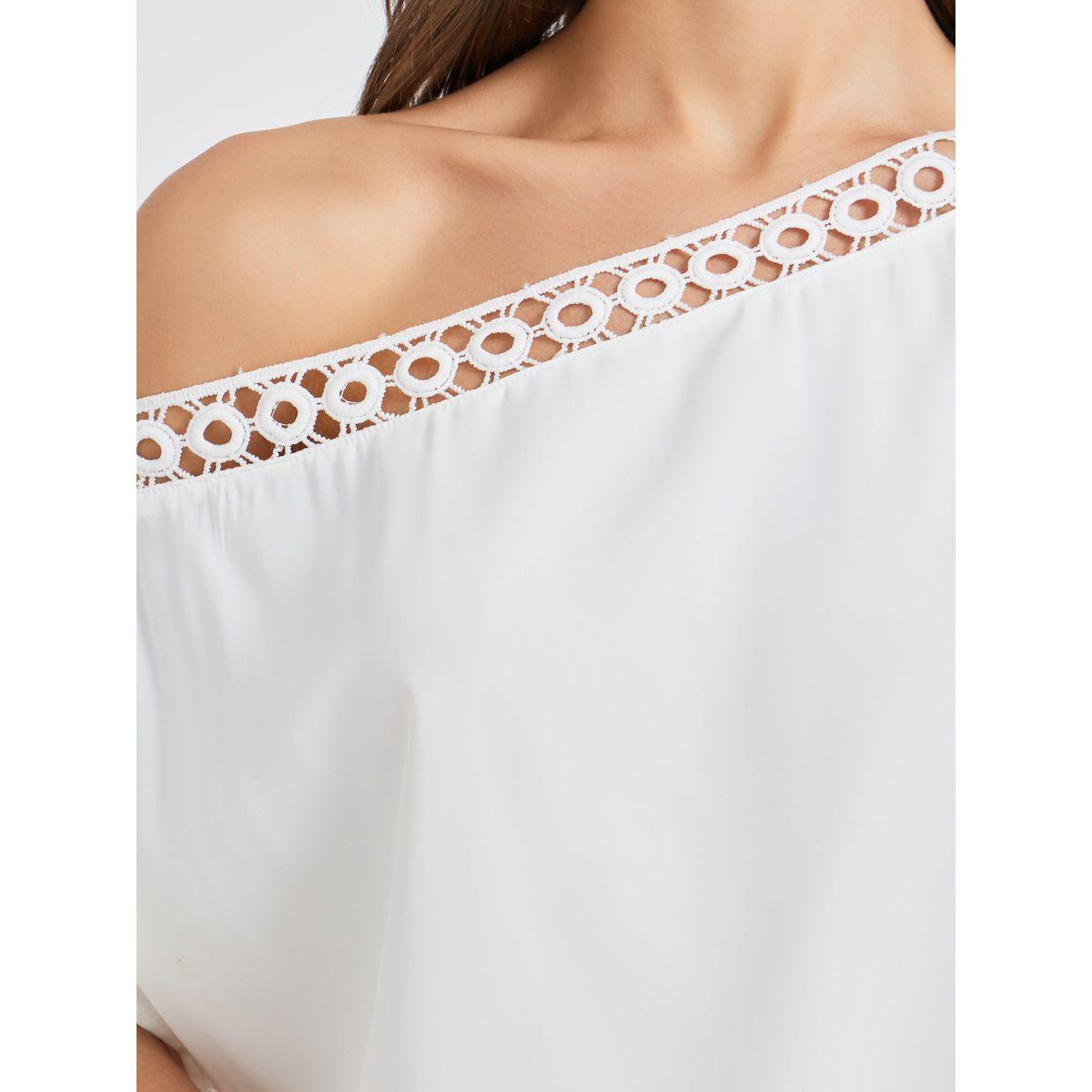 بلوزة سادة بكتف واحد وأكمام خفاش-women-clothing-shirtsandblouses-blouses-image-5