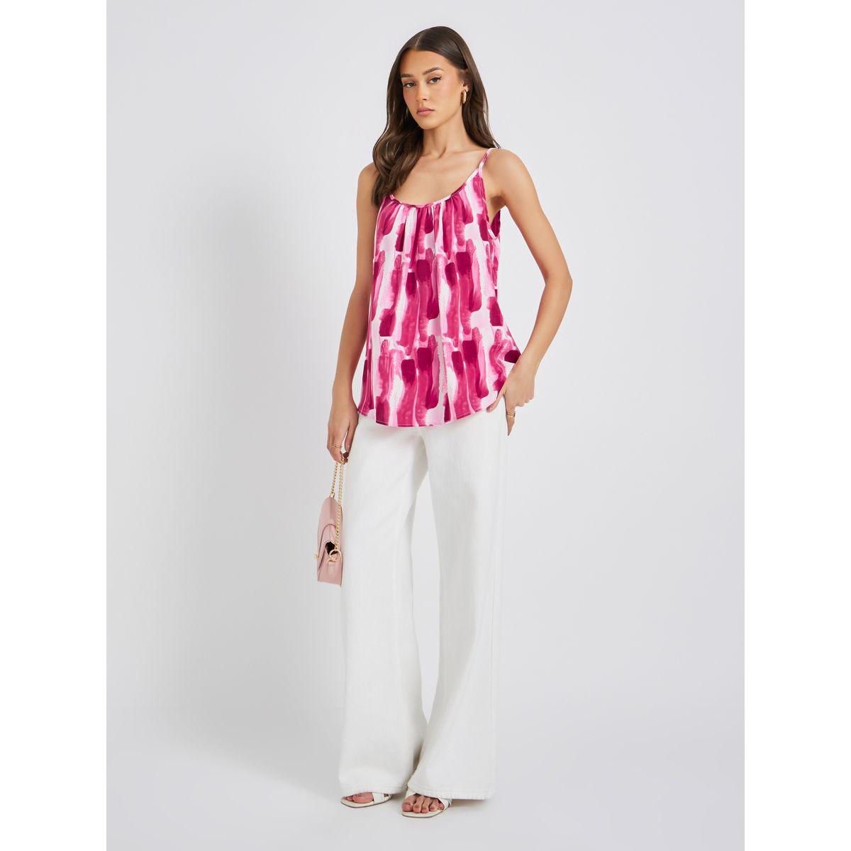 Styli Printed Strappy Pleated Top-women-clothing-shirtsandblouses-blouses-image-2