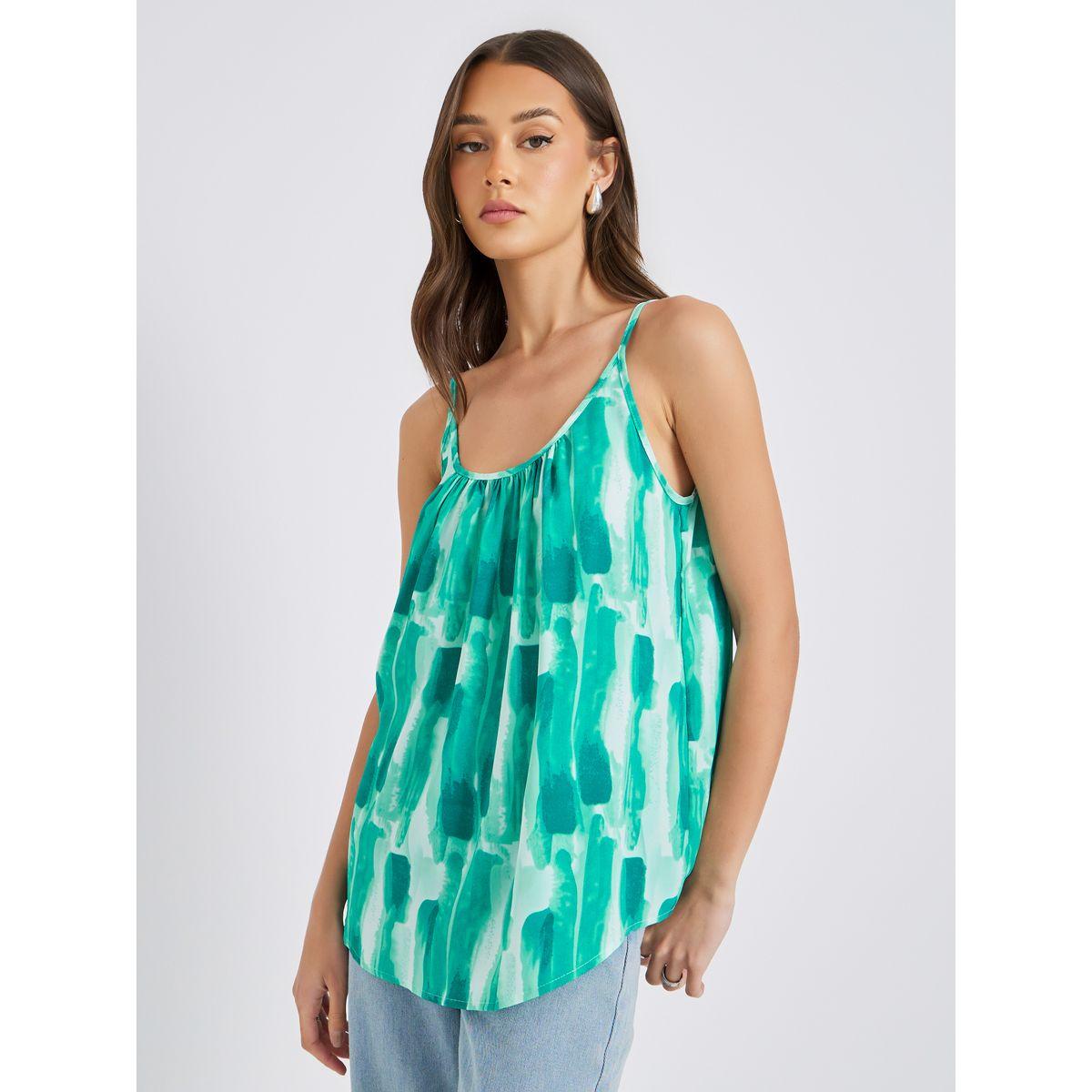 بلوزة مطبعة بكسرات وحمالات-women-clothing-shirtsandblouses-blouses-image-1