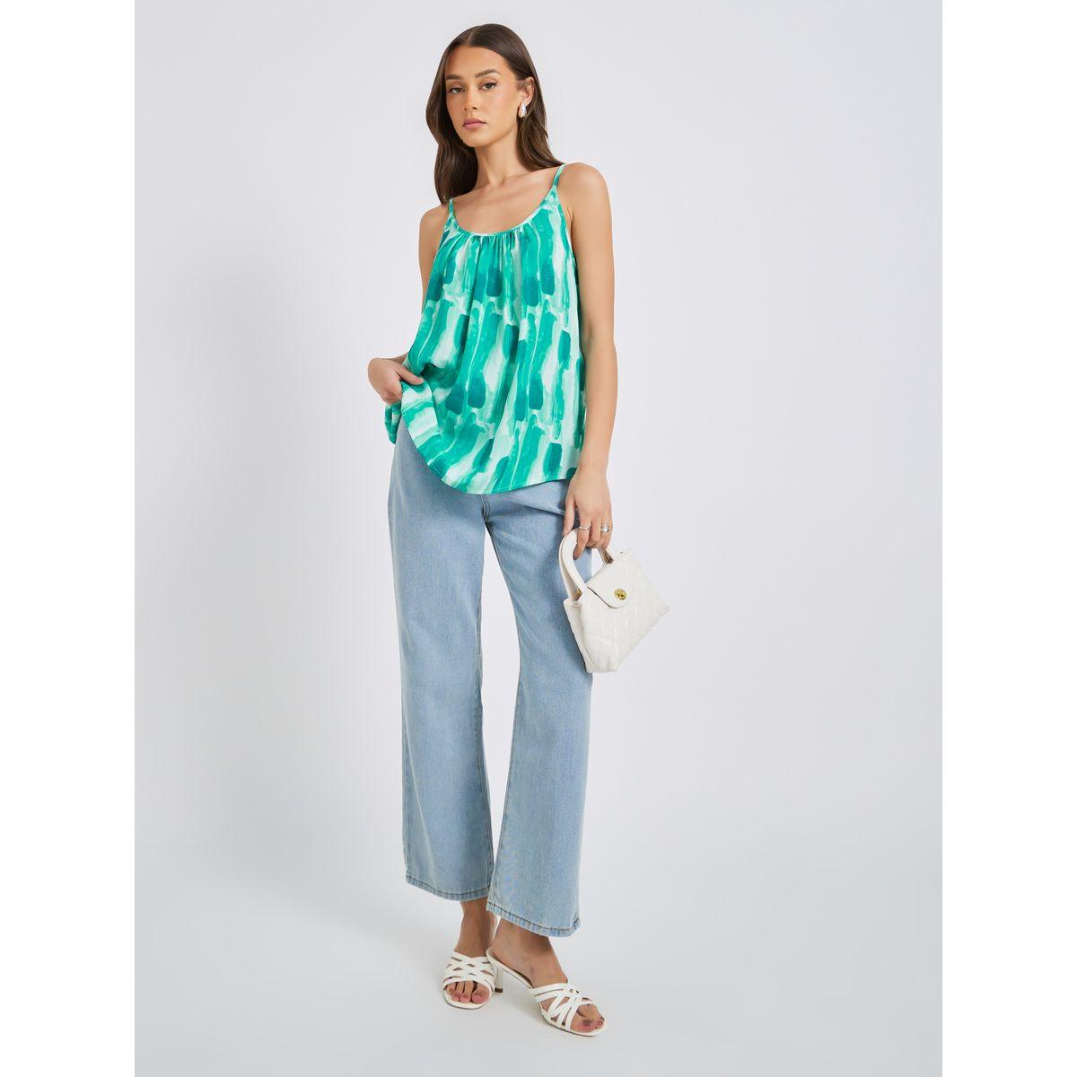 بلوزة مطبعة بكسرات وحمالات-women-clothing-shirtsandblouses-blouses-image-2
