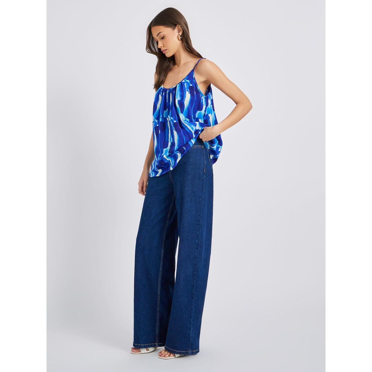 Styli Printed Strappy Pleated Top-women-clothing-shirtsandblouses-blouses-image-2