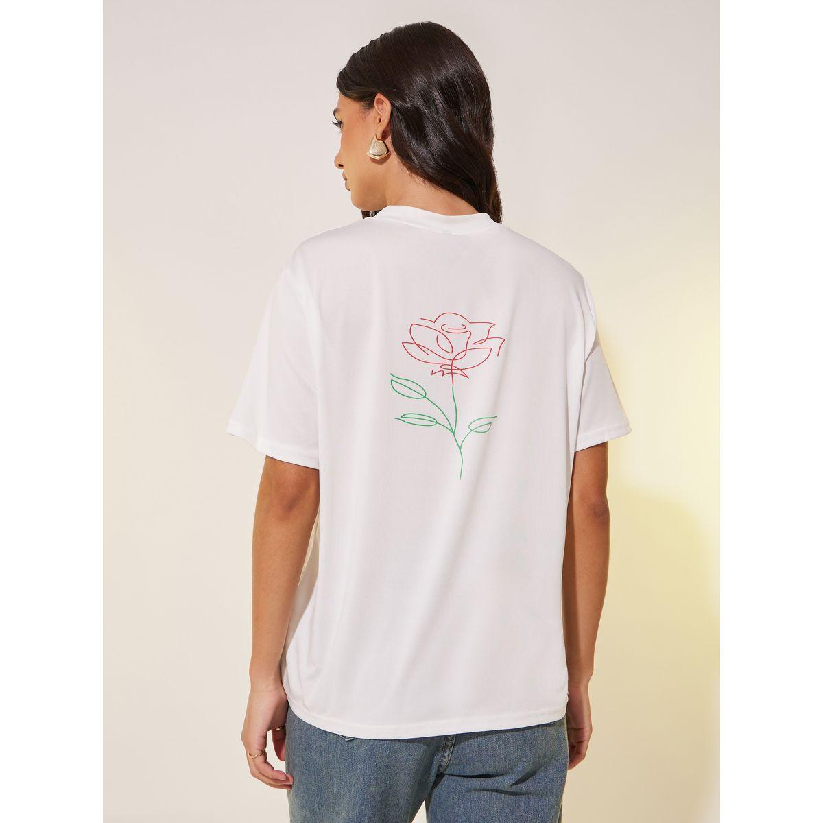 تيشيرت بياقة دائرية وطبعة جرافيك-women-clothing-tshirts-image-4