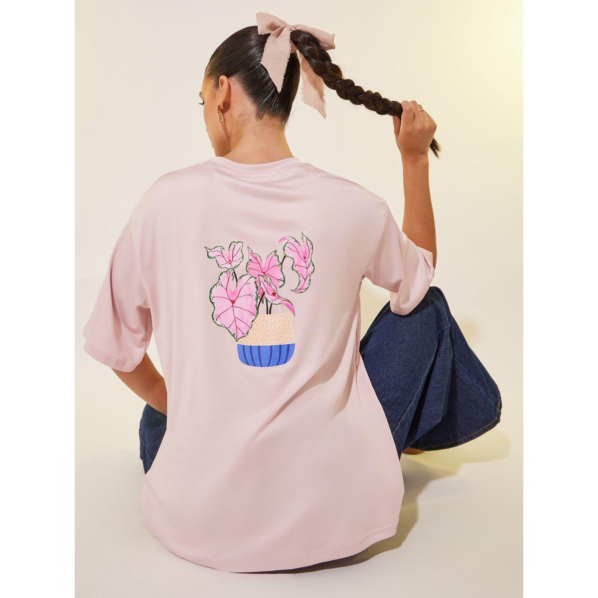 تيشيرت بياقة دائرية وطبعة جرافيك-women-clothing-tshirts-image-1