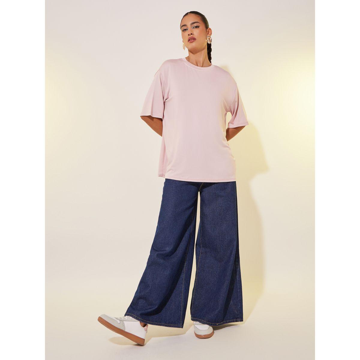 تيشيرت بياقة دائرية وطبعة جرافيك-women-clothing-tshirts-image-2