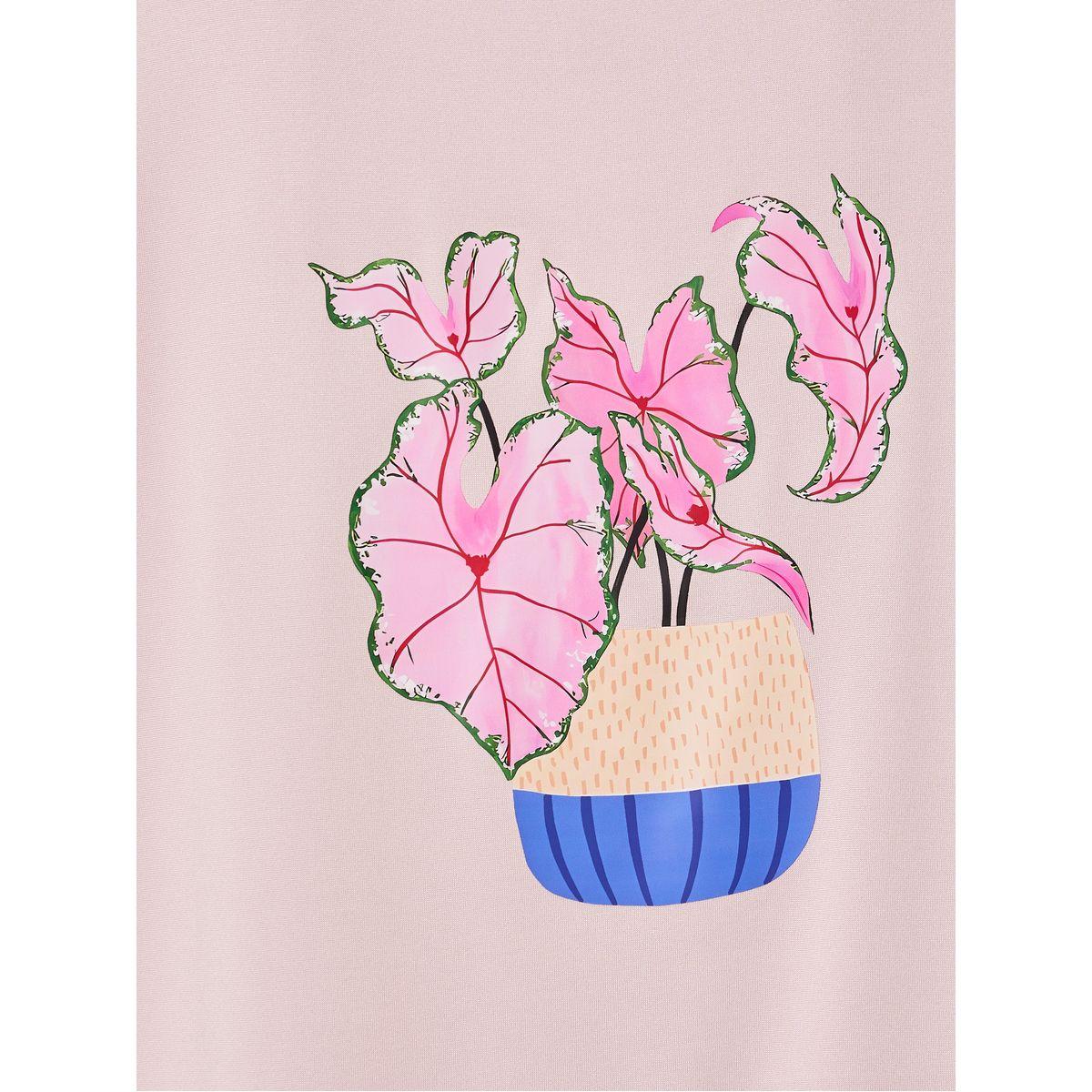 تيشيرت بياقة دائرية وطبعة جرافيك-women-clothing-tshirts-image-4