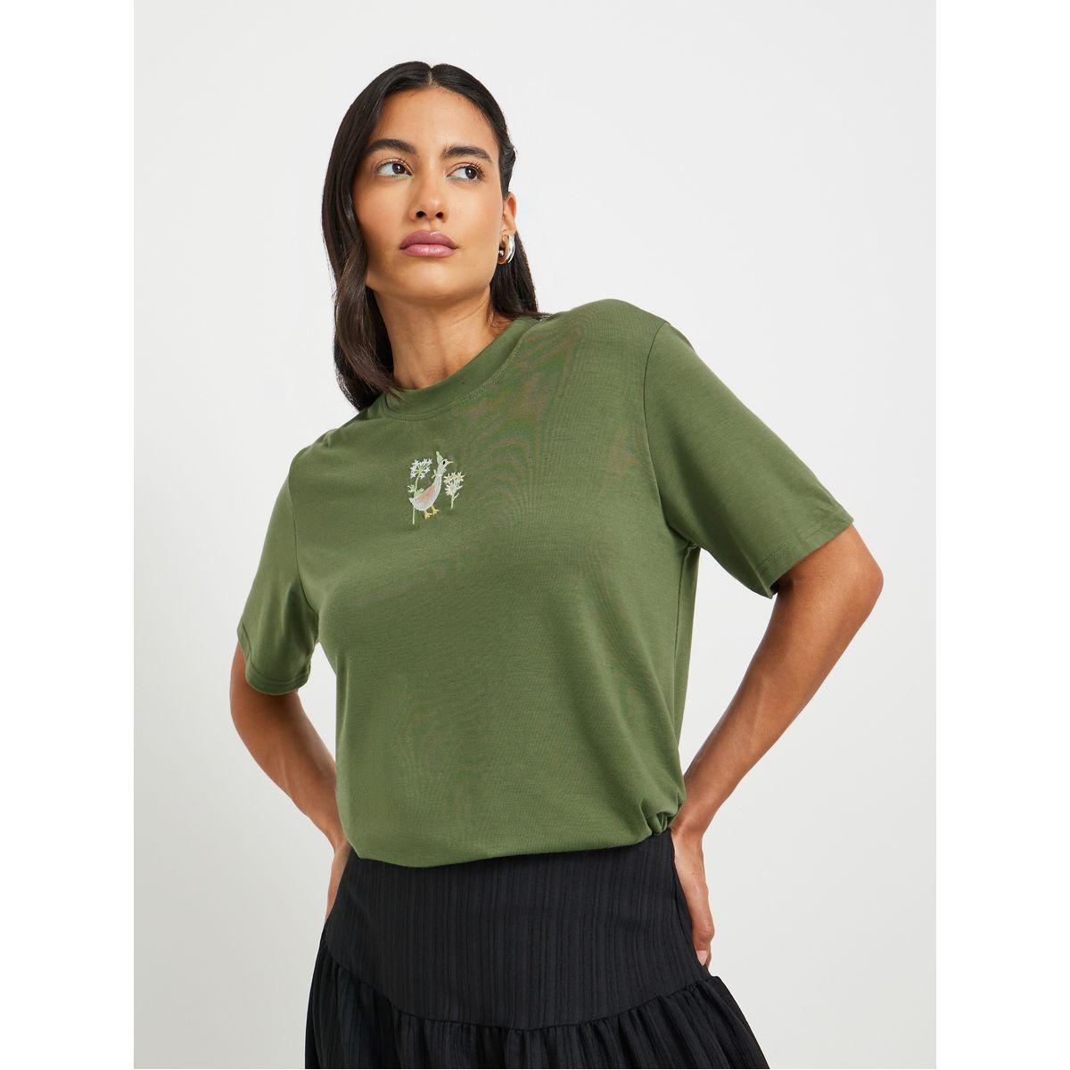 Styli Embroidered Round Neck T-Shirt-women-clothing-tshirts-image-3