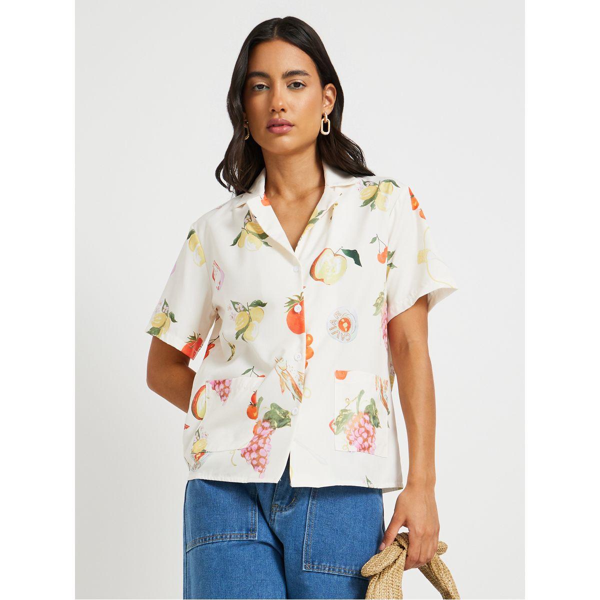 Styli Graphic Print Notch Label Shirt-women-clothing-shirtsandblouses-shirts-image-3