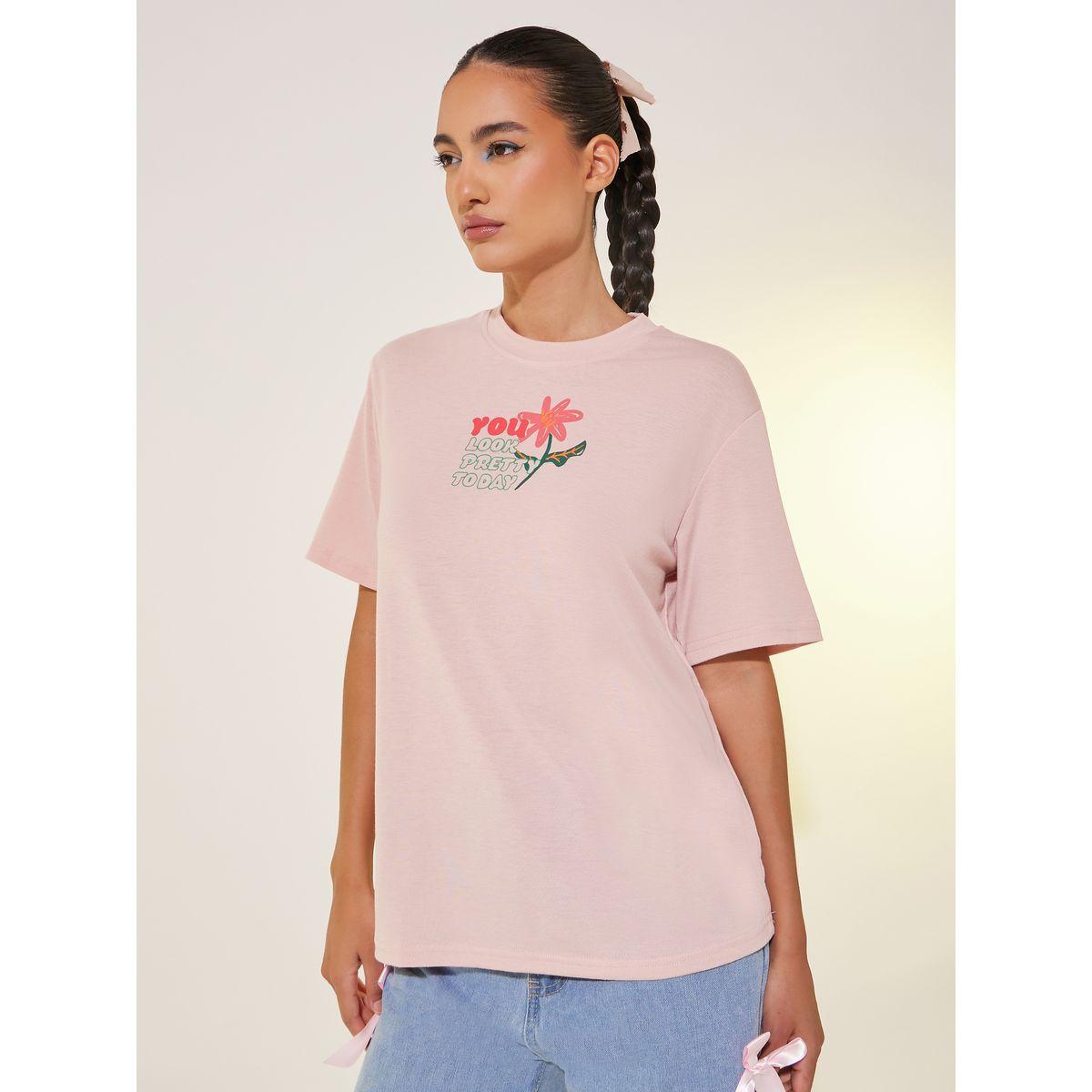 Styli Graphic Print Round Neck T-Shirt-women-clothing-tshirts-image-3