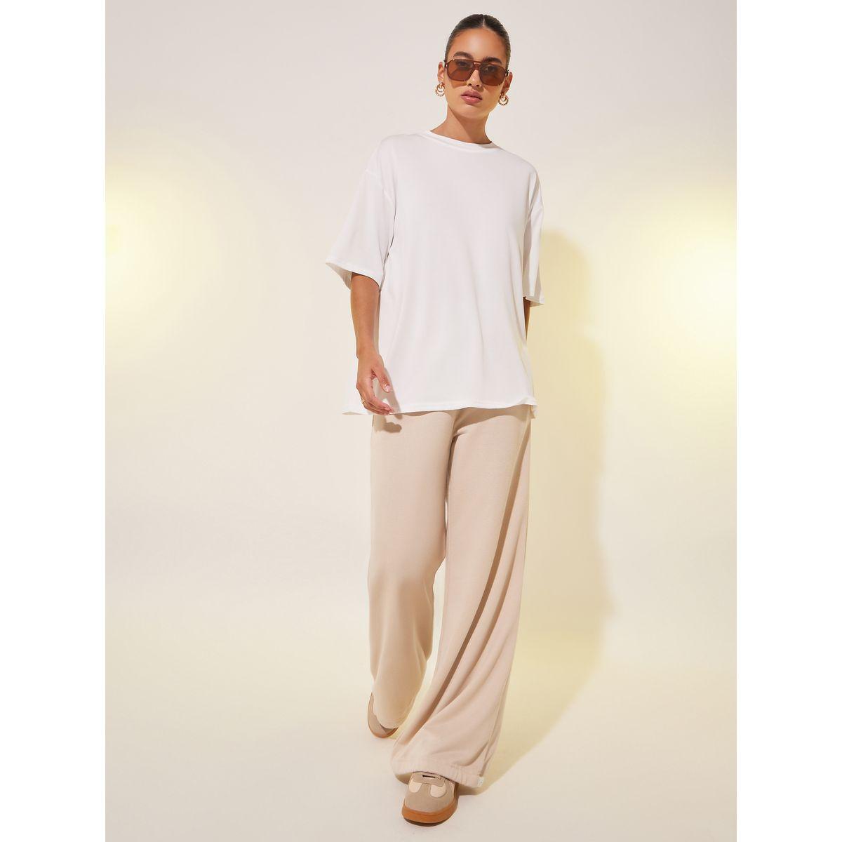 تيشيرت بياقة دائرية وطبعة جرافيك-women-clothing-tshirts-image-2
