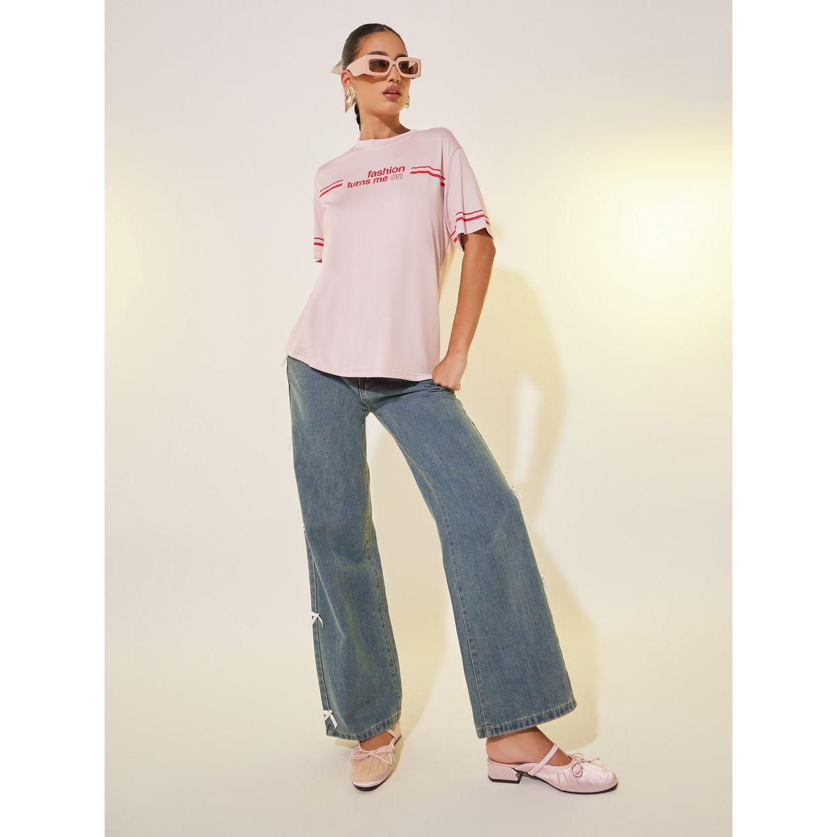 Styli Slogan Print Round Neck T-Shirt-women-clothing-tshirts-image-2