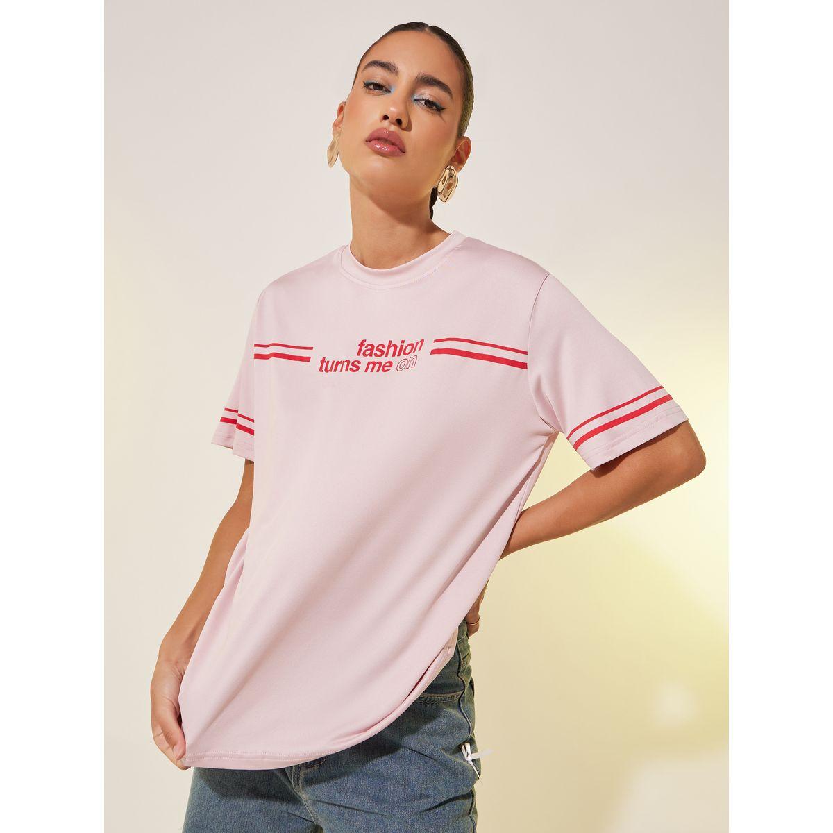 Styli Slogan Print Round Neck T-Shirt-women-clothing-tshirts-image-3