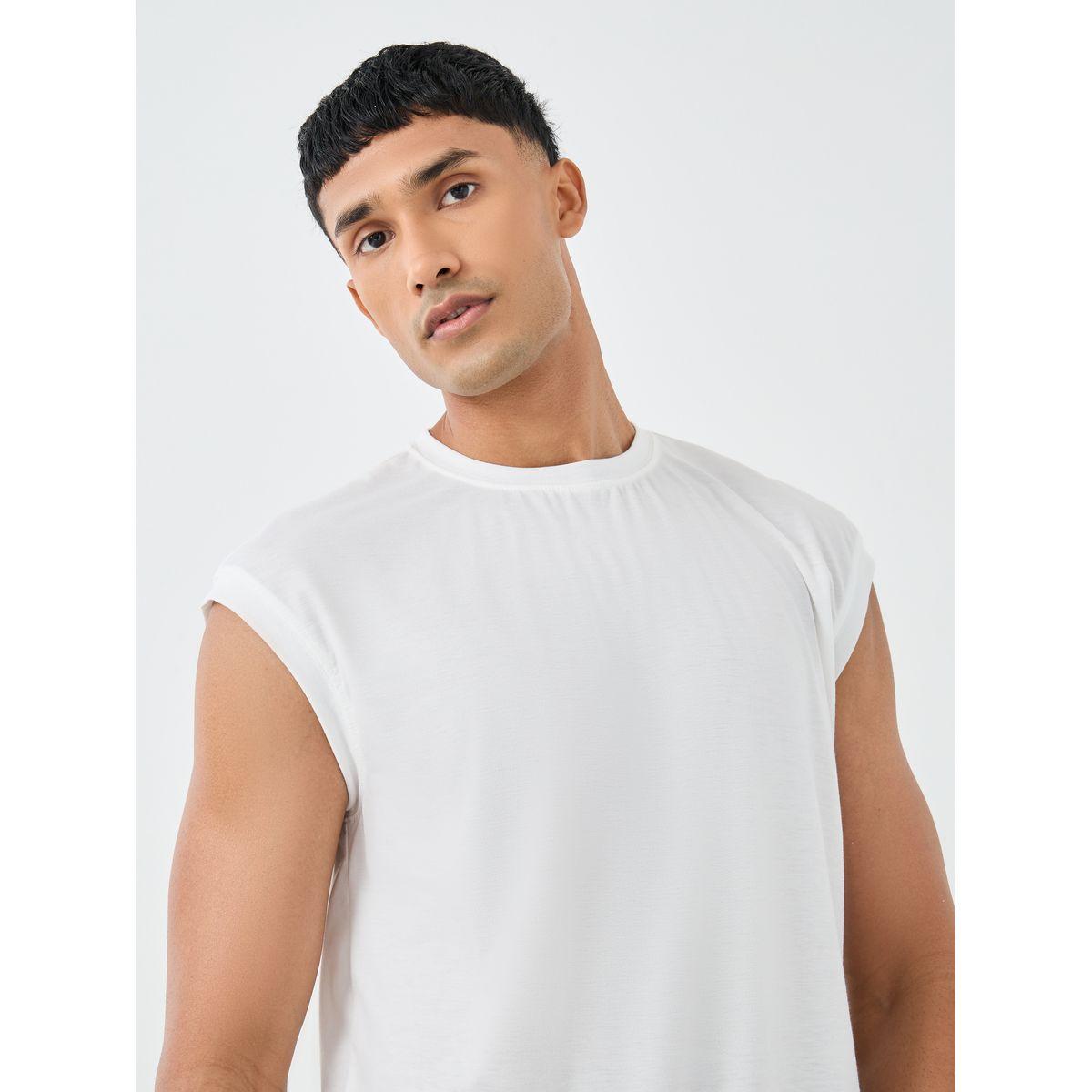 مجموعة من شورت مخطط مع بلوزة سادة بلا أكمام-men-clothing-nightwear-sets-image-3
