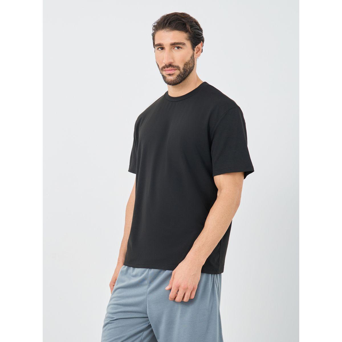 Styli Back Graphic Print T-Shirt and Shorts Set-men-clothing-nightwear-sets-image-3