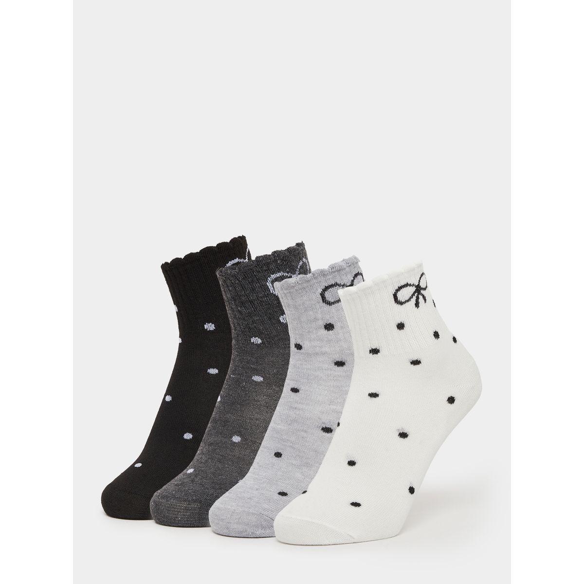 مجموعة من 4 - جوارب بطبعة فيونكة-women-socksandstockings-image-1