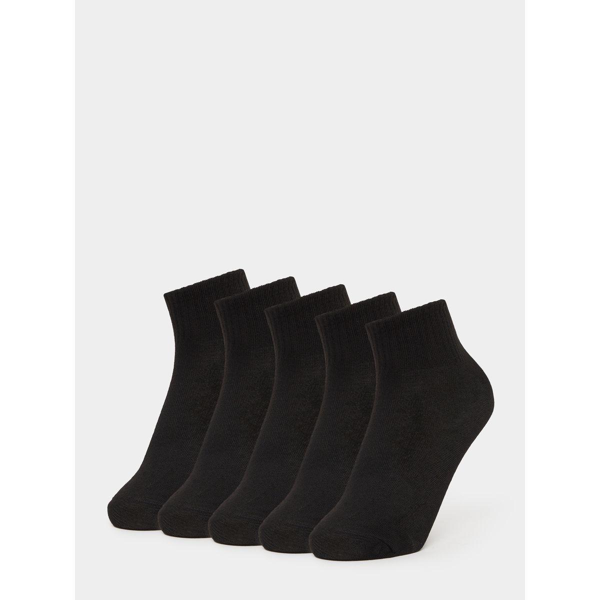 Styli Set of 5 - Solid Crew Socks-women-socksandstockings-image-1