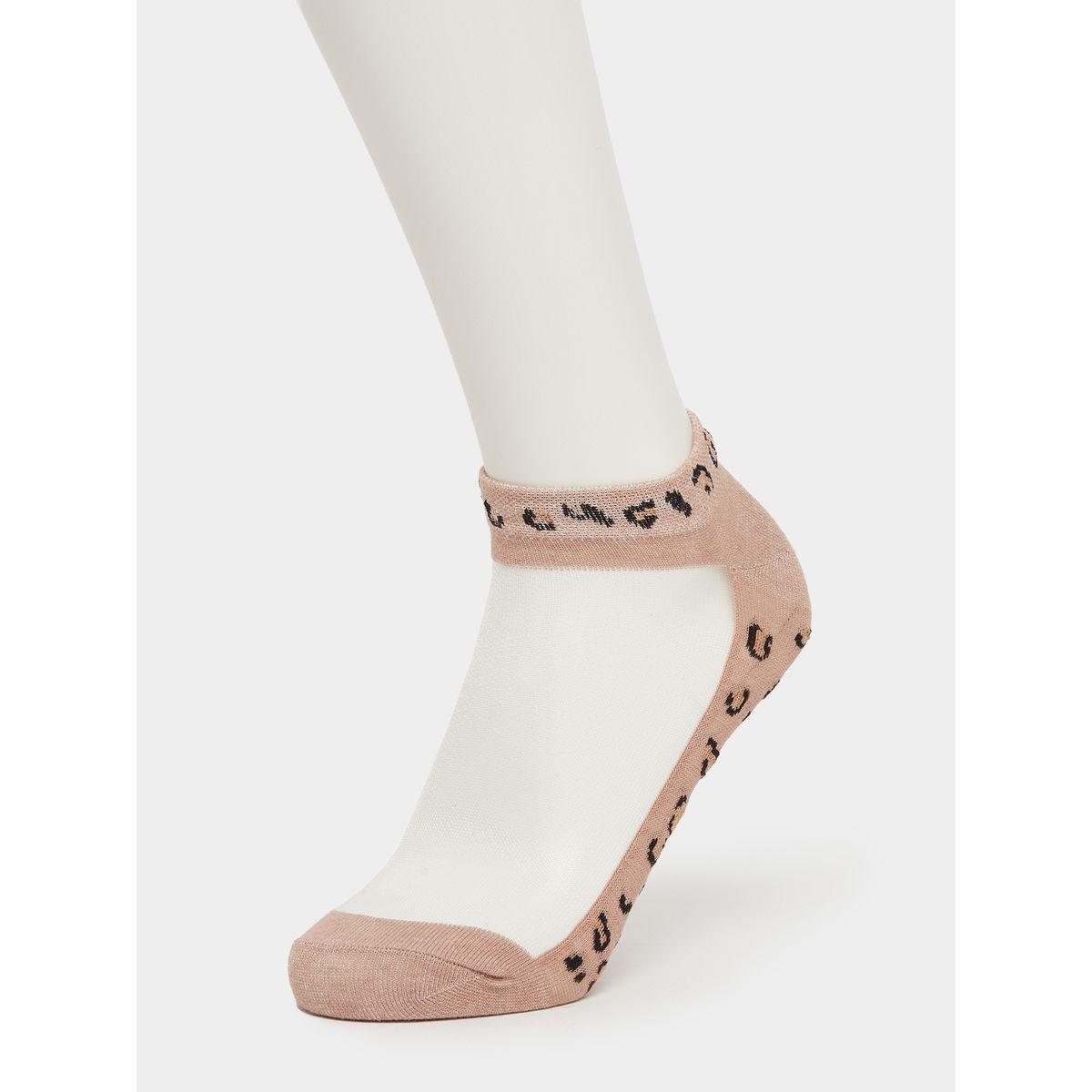 Styli Set of 5 - Leopard Print Ankle Socks-women-socksandstockings-image-10