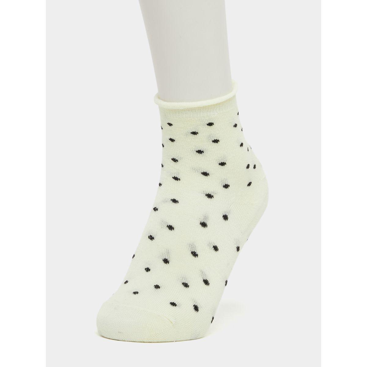 Styli Set of 5 - Polka Dot Print Crew Socks-women-socksandstockings-image-2