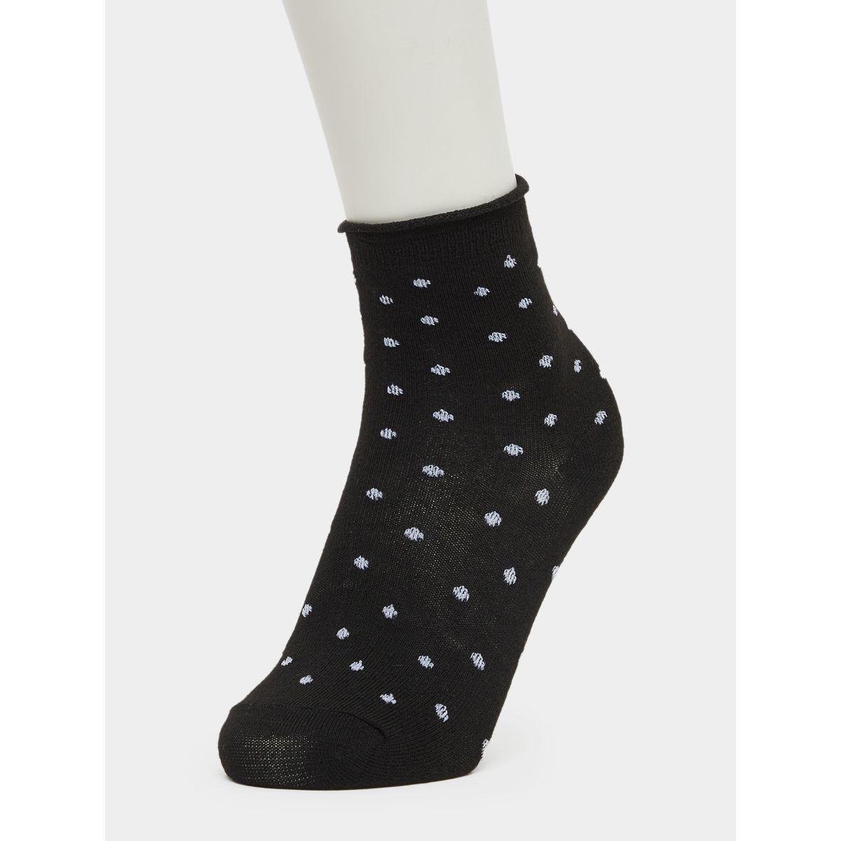 Styli Set of 5 - Polka Dot Print Crew Socks-women-socksandstockings-image-4