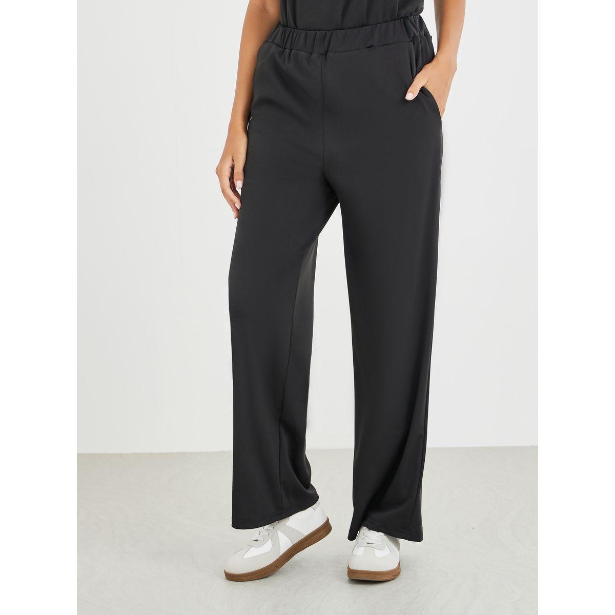 Styli Flounce Sleeve Round Neck Top and Pants Co-Ords-women-clothing-coordsets-image-4