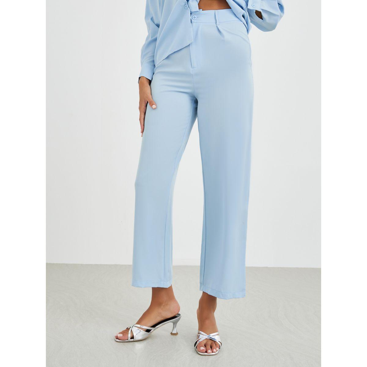 Styli Embellished Pocket Buttoned Shirt and Pants Co-Ordsd-women-clothing-coordsets-image-4