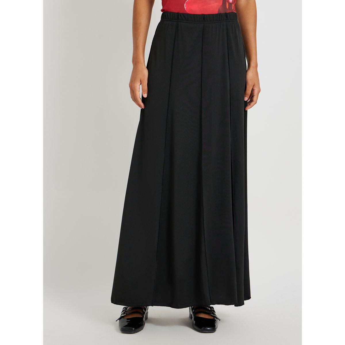 Styli Solid High Rise A-Line Maxi Skirt-women-clothing-bottoms-skirts-image-2
