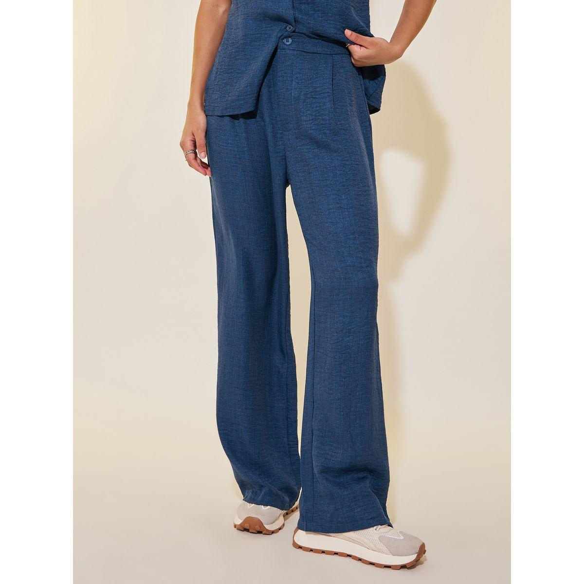 Styli Solid Short Sleeve Shirt and Pants Co-Ords-women-clothing-coordsets-image-6