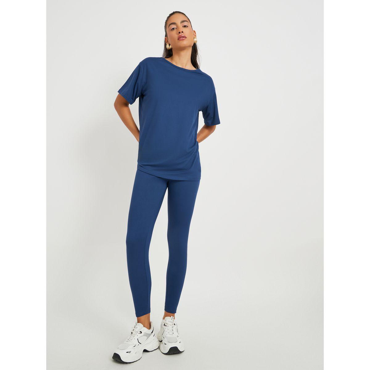 طقم منسق من ليقنز وتيشيرت بأكمام قصيرة-women-clothing-coordsets-image-2