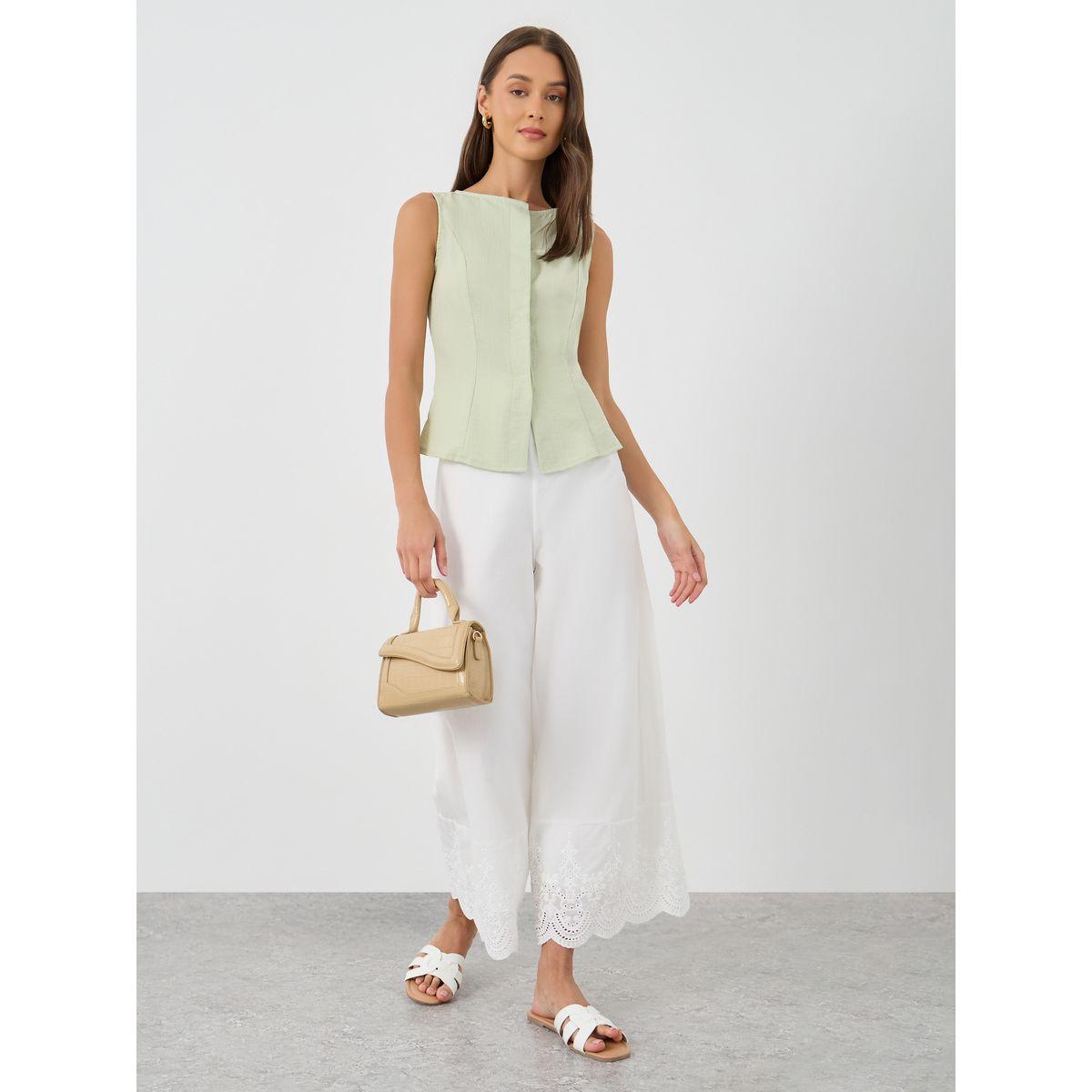 بنطال سادة شيفلي بأرجل واسعة-women-clothing-bottoms-trousers-image-4
