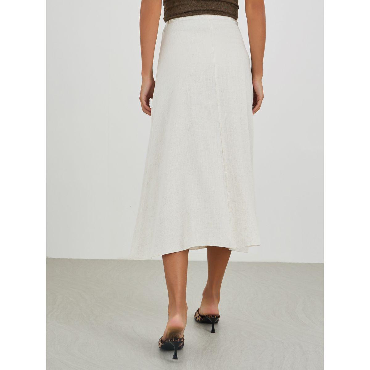 Styli Solid Mid Rise A-Line Midi Skirt-women-clothing-skirts-image-4