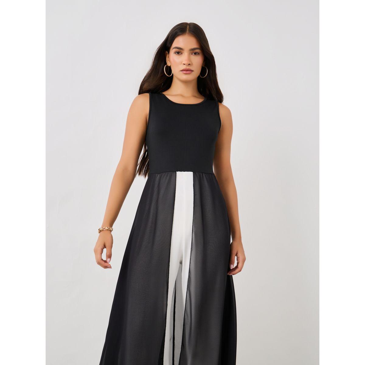 جمبسوت بدون أكمام بنمط كُتل الألوان-women-clothing-jumpsuits-image-3